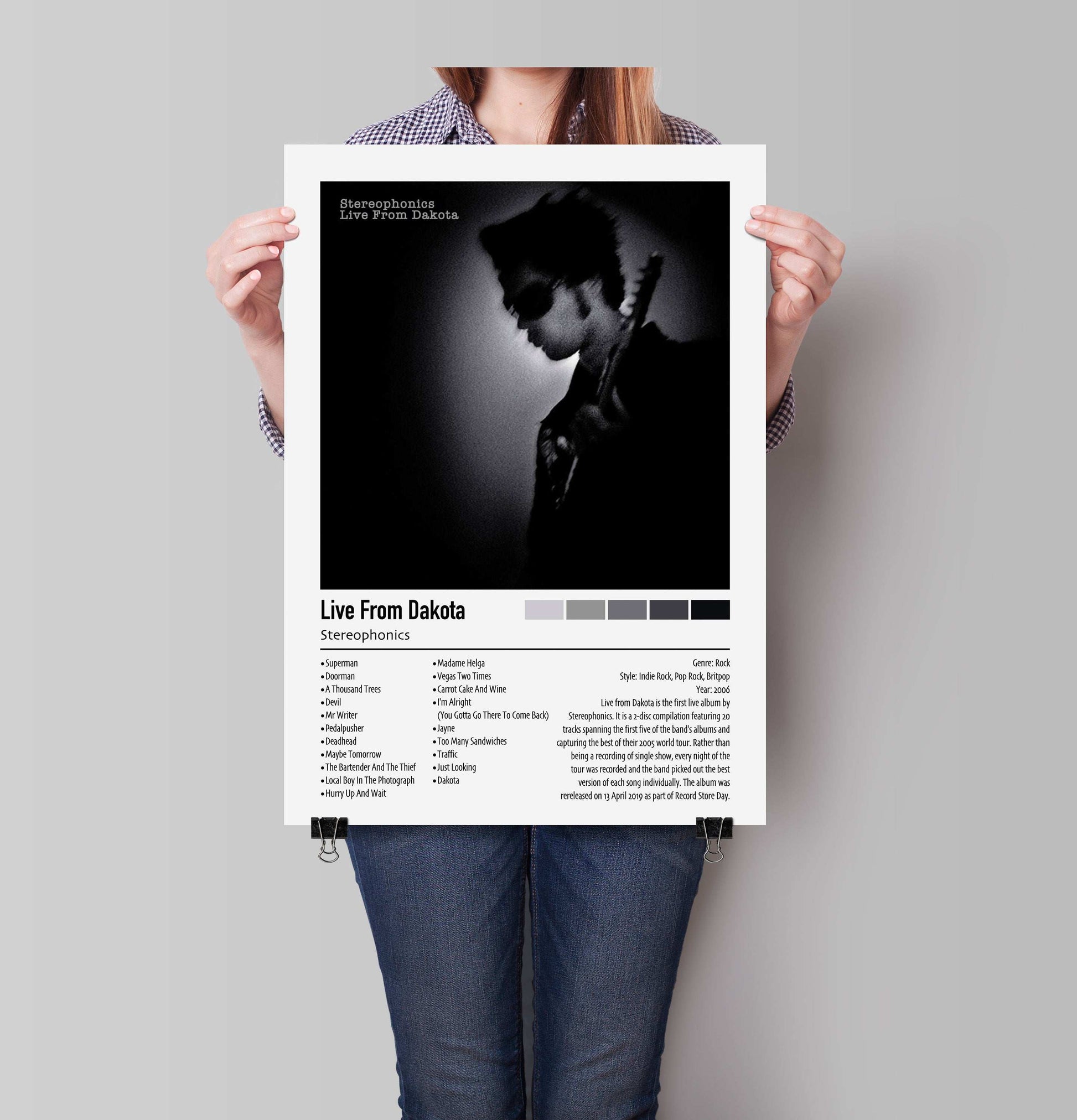 Stereophonics | Live From Dakota | Custom Album Cover Poster Print