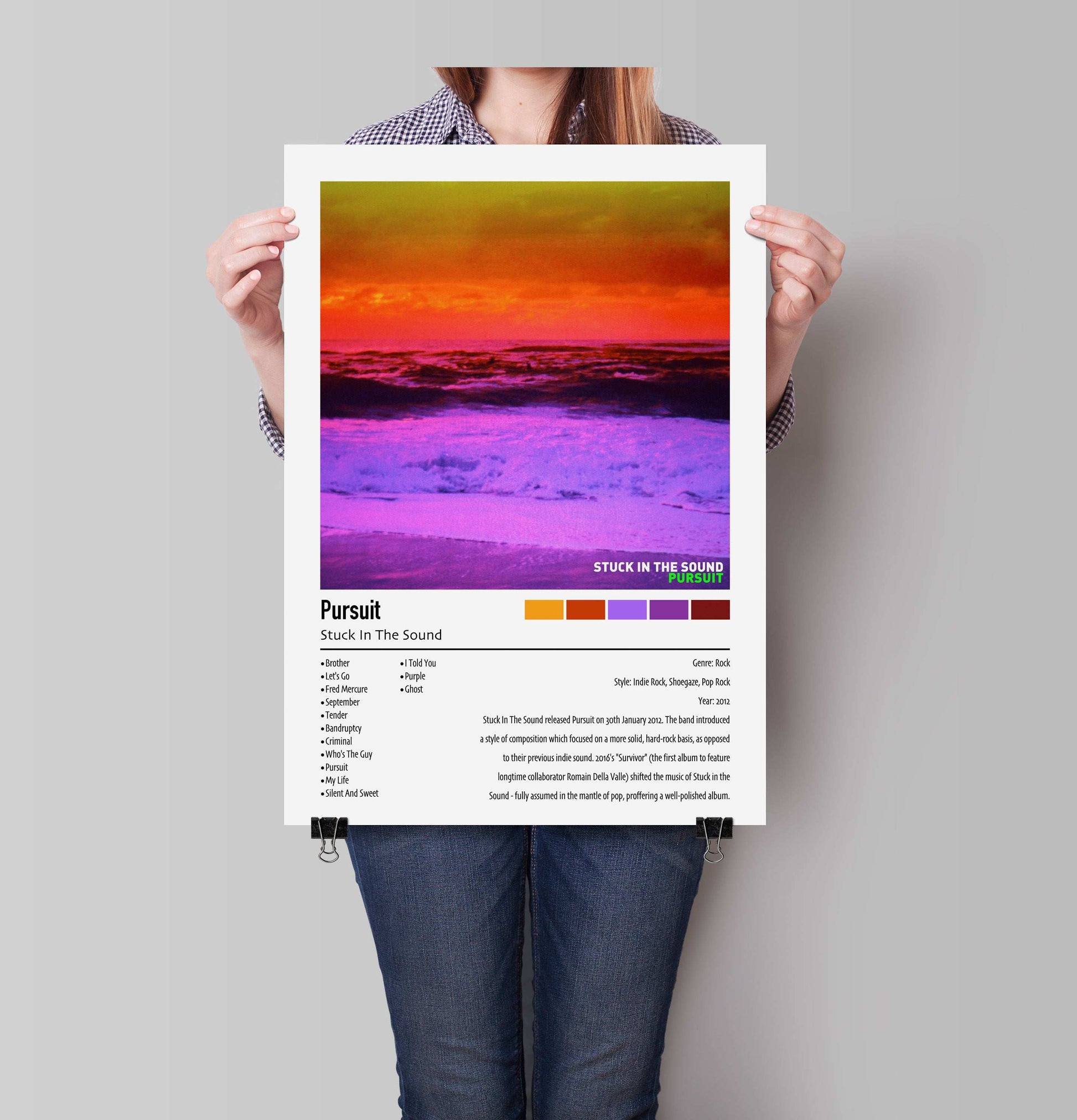 Stuck In The Sound | Pursuit | Custom Album Cover Poster Print