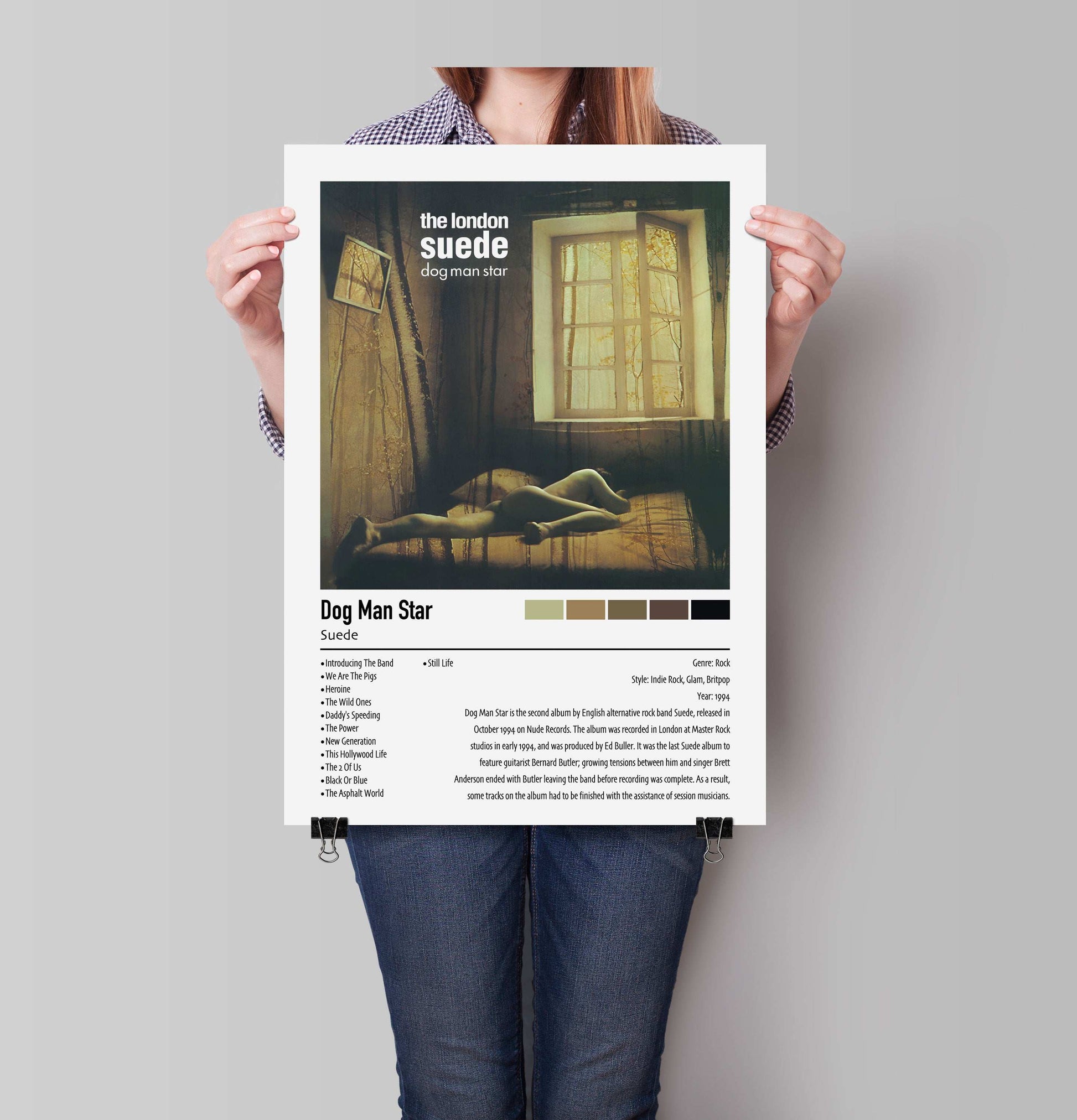 Suede | Dog Man Star | Custom Album Cover Poster Print