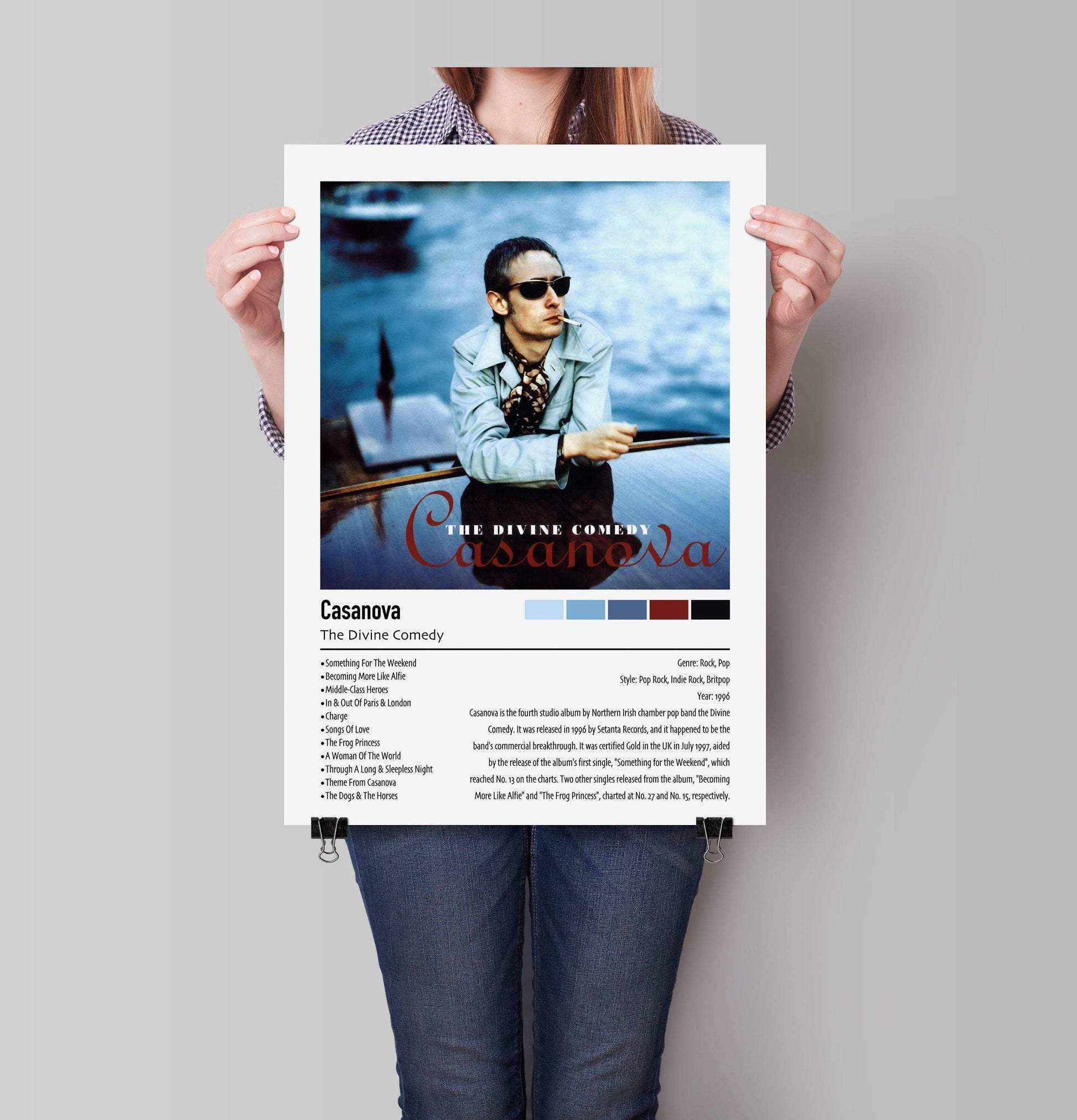 The Divine Comedy | Casanova | Custom Album Cover Poster Print