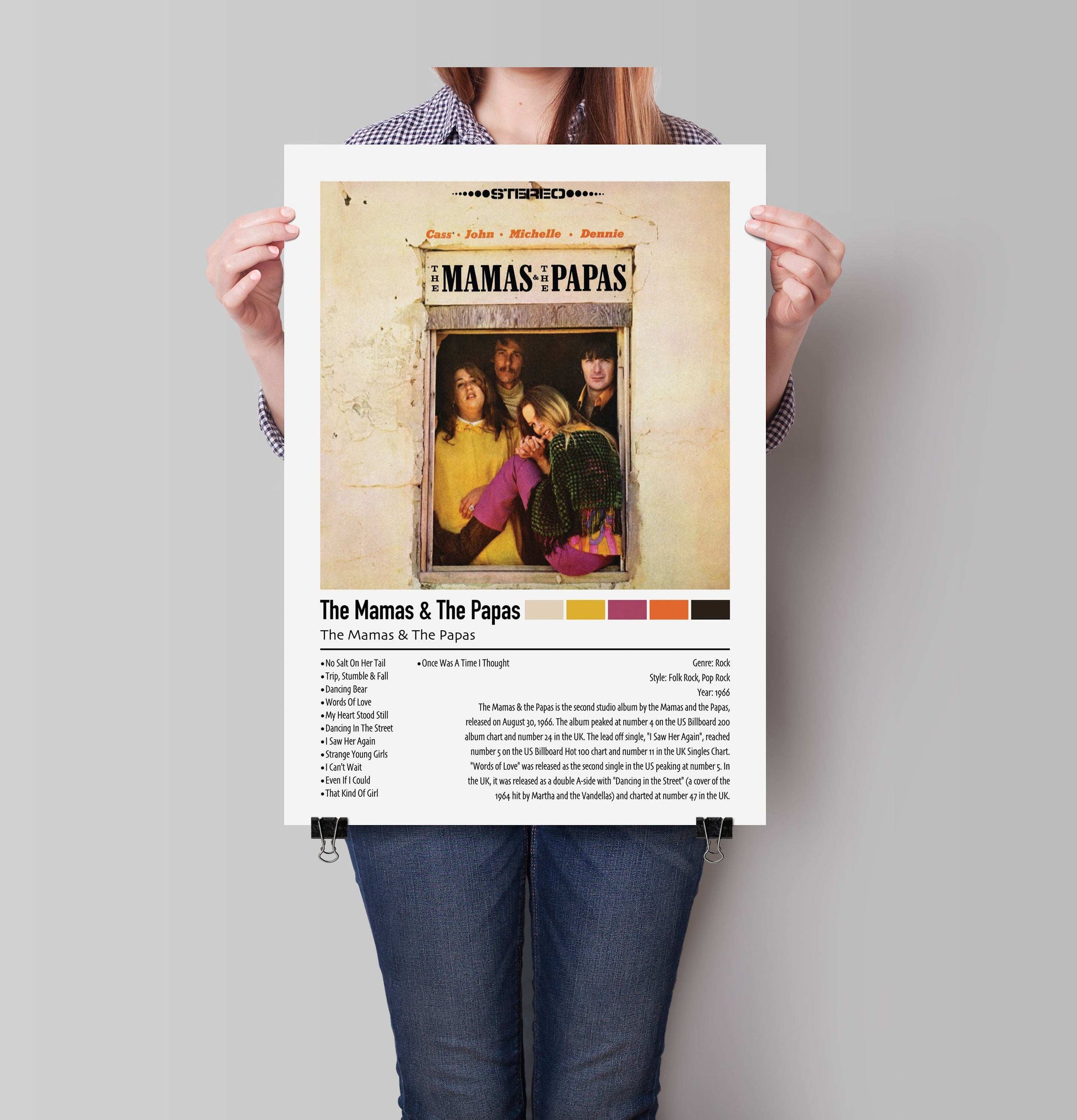 The Mamas & The Papas | The Mamas & The Papas | Custom Album Cover Poster Print