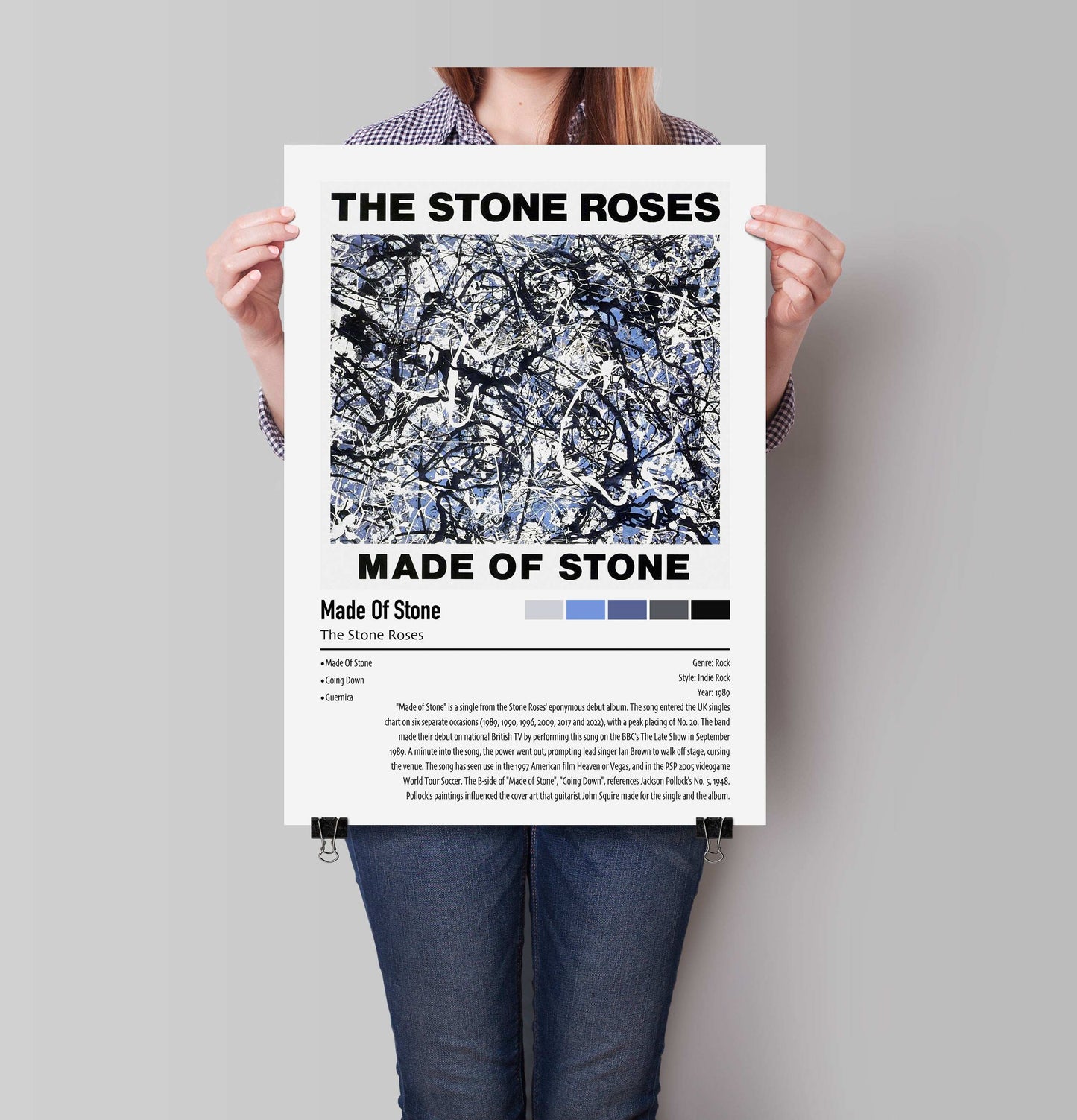 The Stone Roses | Made Of Stone | Custom Album Cover Poster Print