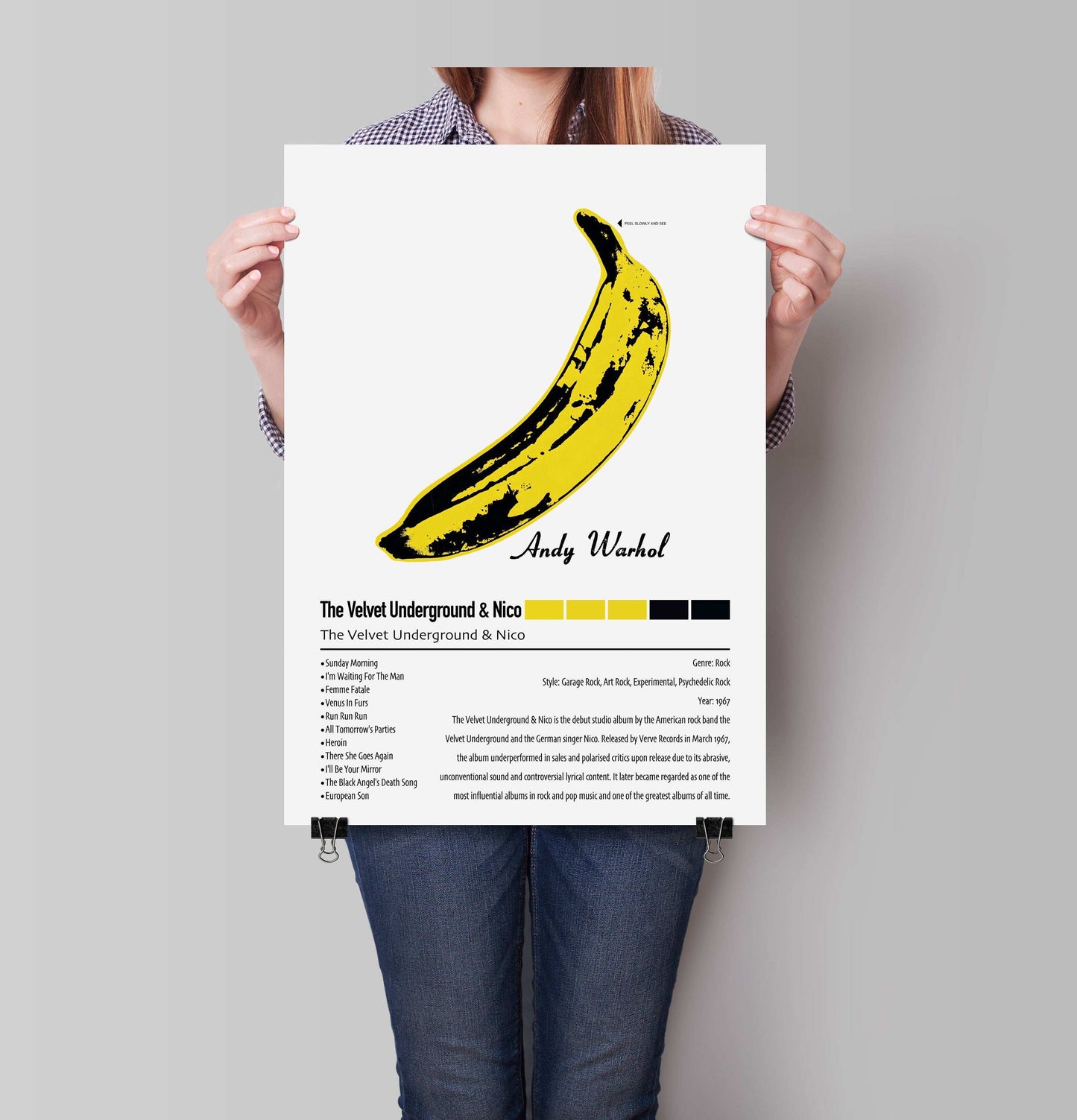 The Velvet Underground & Nico | The Velvet Underground & Nico | Custom Album Cover Poster Print