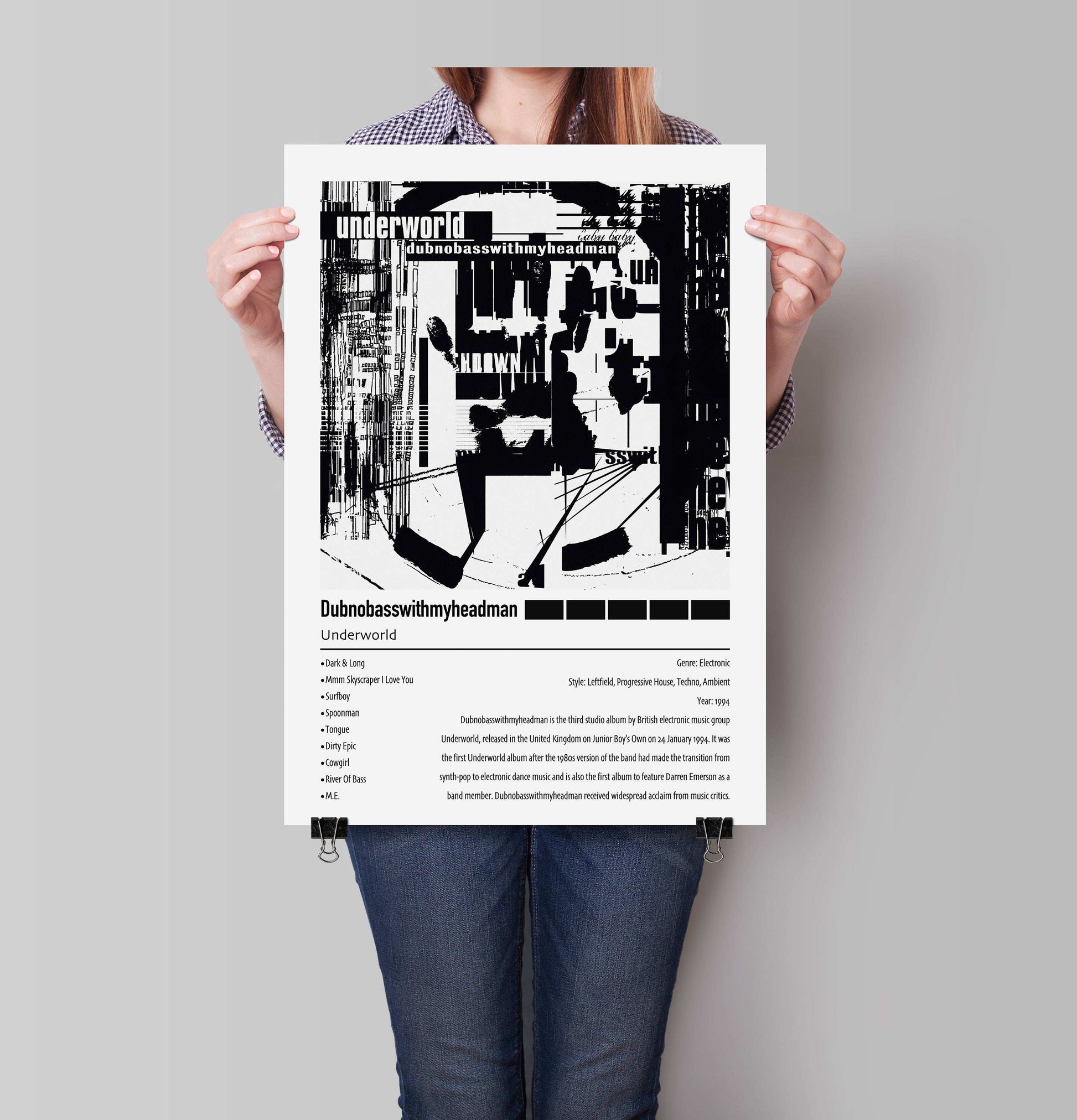 Underworld | Dubnobasswithmyheadman | Custom Album Cover Poster Print