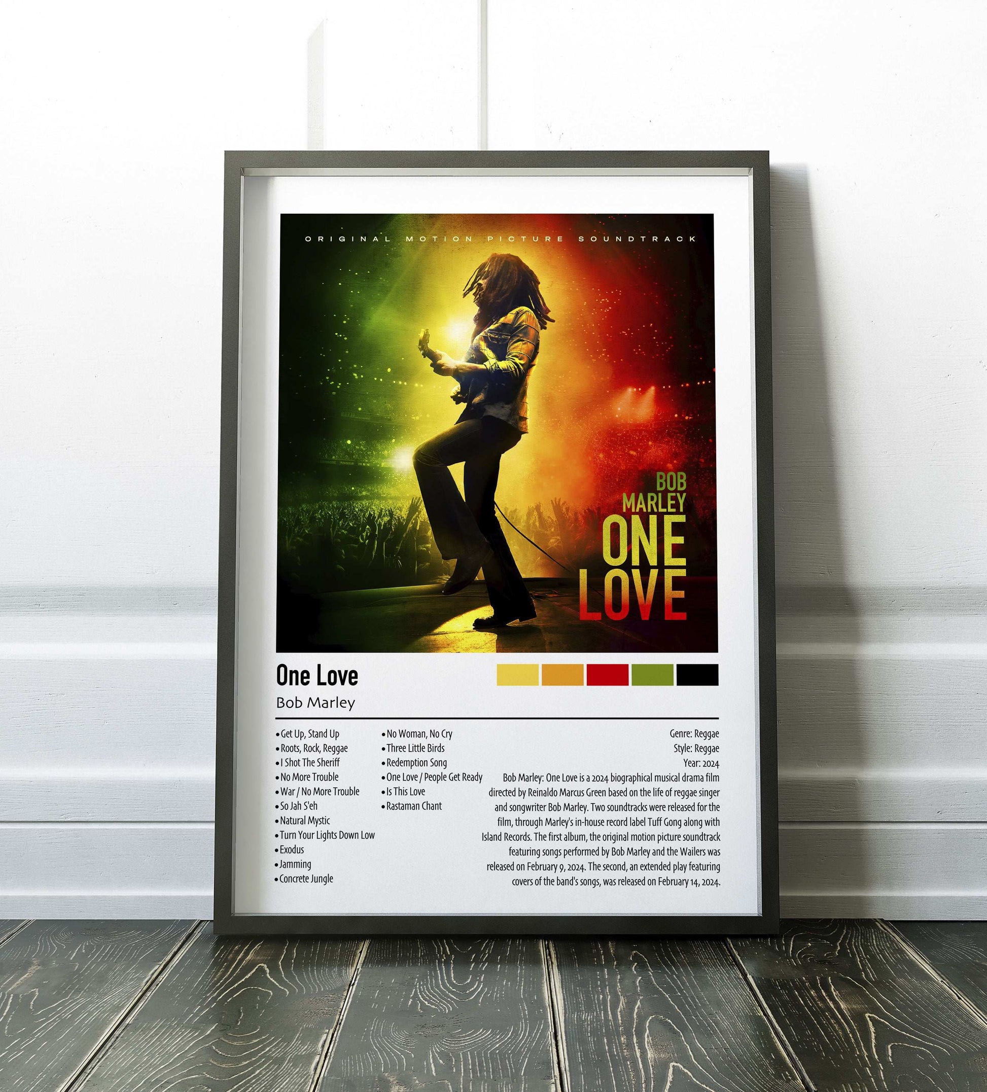 Bob Marley | One Love Soundtrack | Custom Album Cover Poster Print