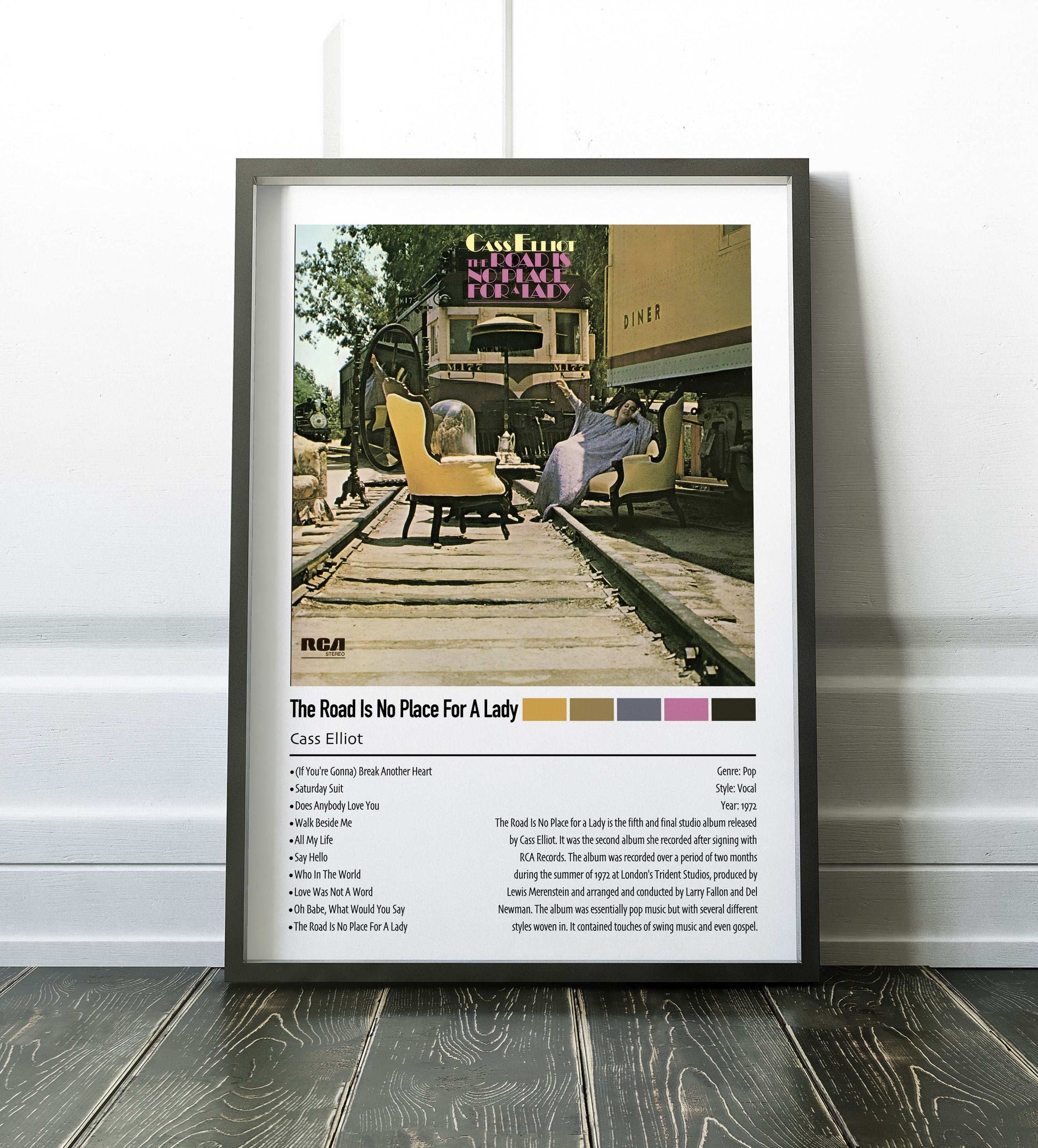 Cass Elliot | The Road Is No Place For A Lady | Custom Album Cover Poster Print