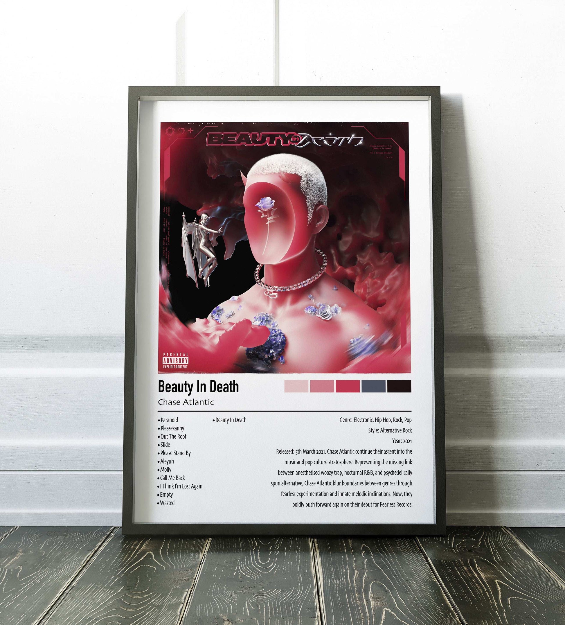 Chase Atlantic | Beauty In Death | Custom Album Cover Poster Print