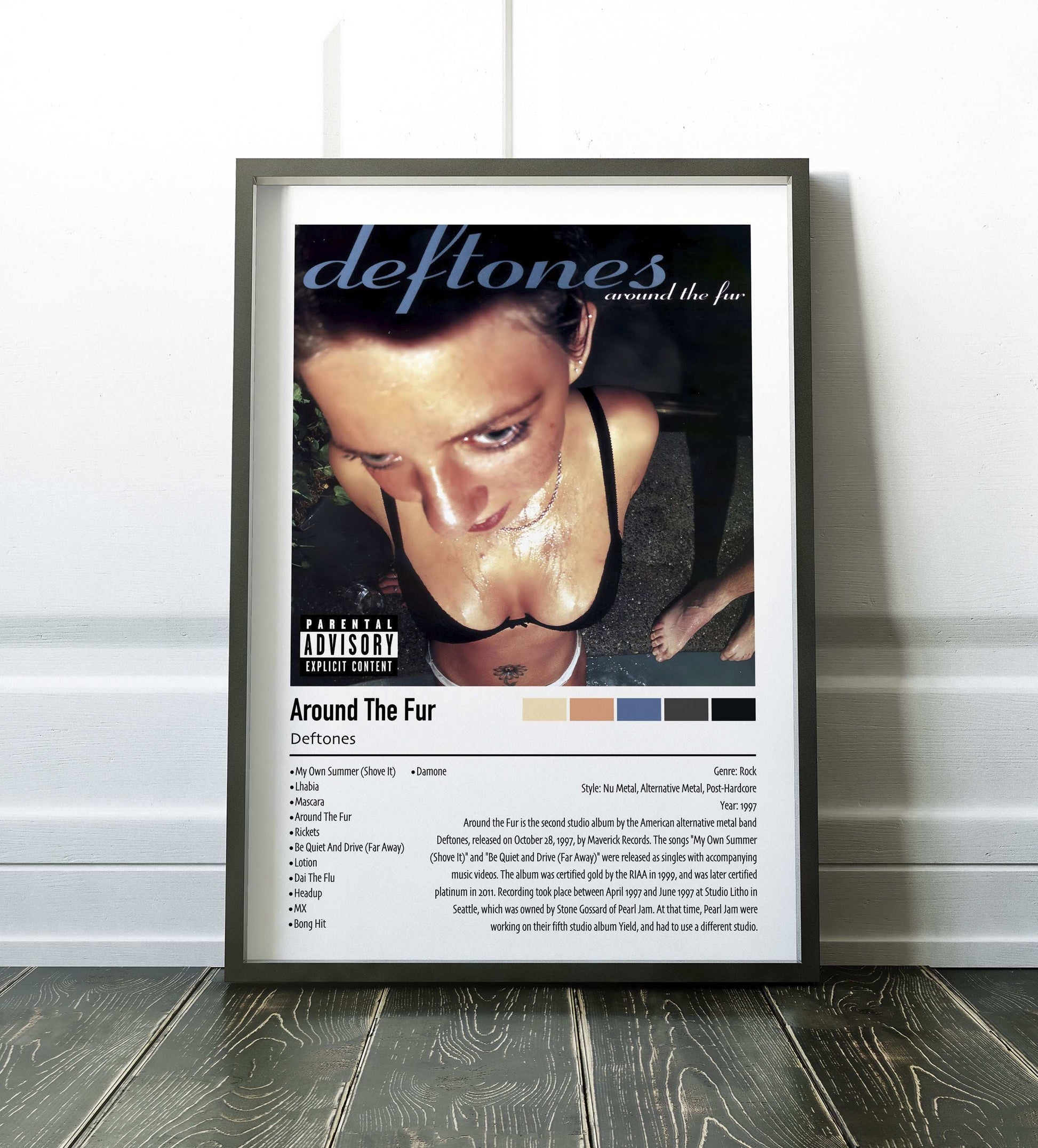Deftones | Around The Fur | Custom Album Cover Poster Print