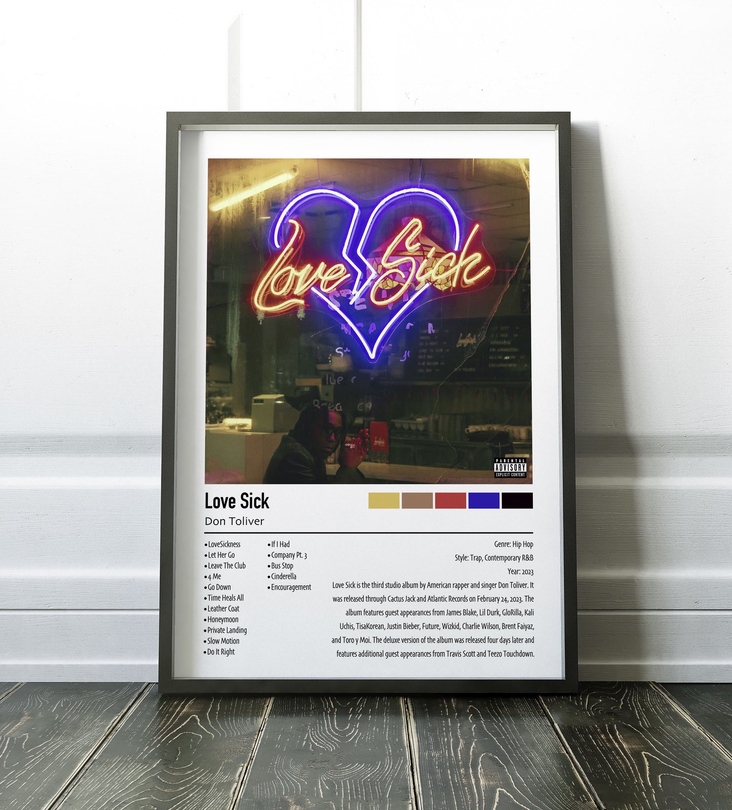 Don Toliver | Love Sick | Custom Album Cover Poster Print