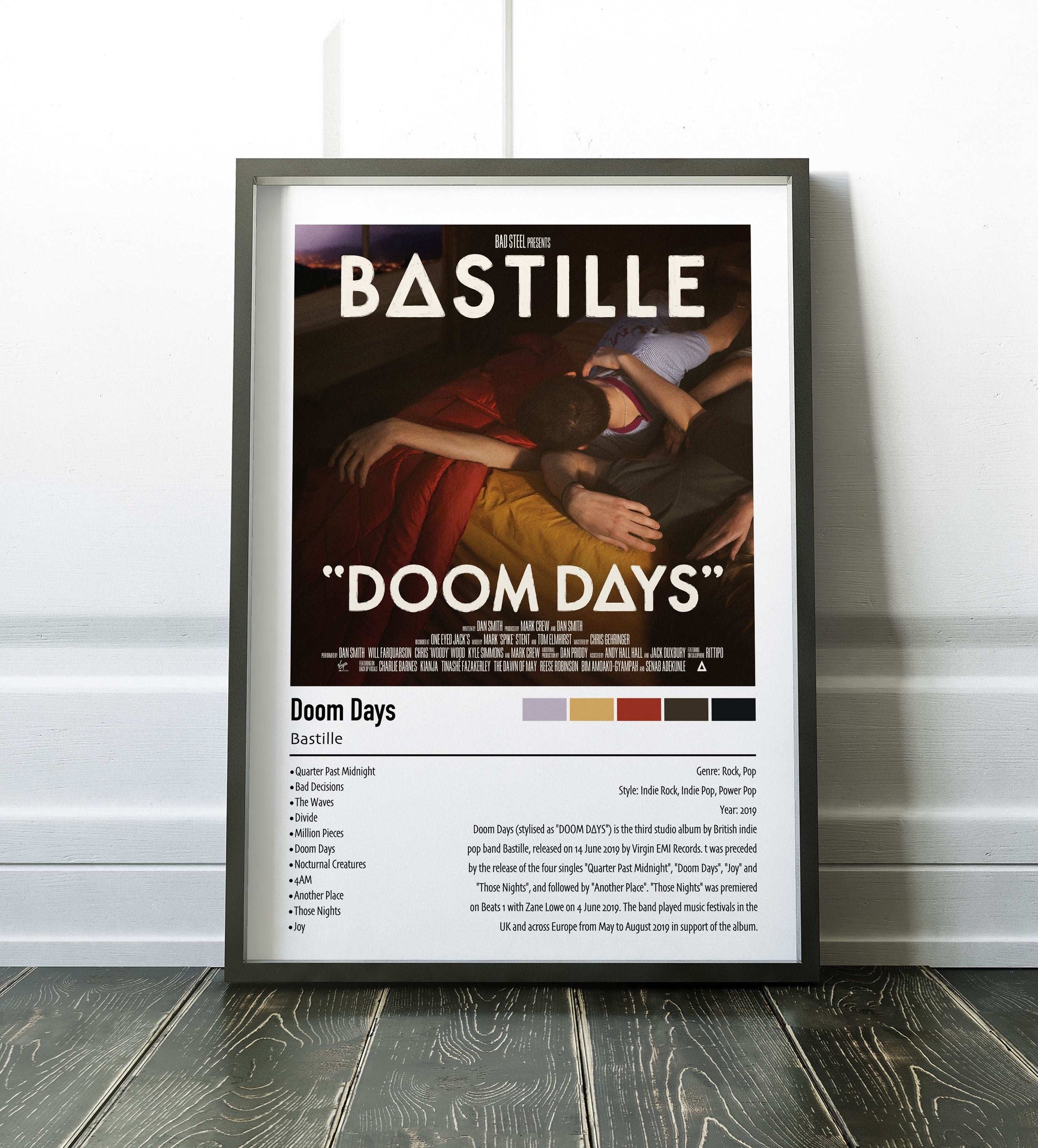 Bastille | Doom Days | Custom Album Cover Poster Print