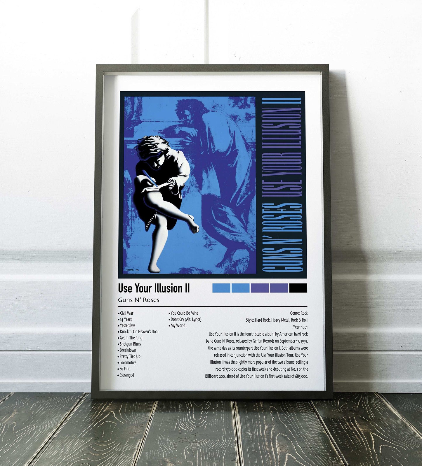 Guns N' Roses | Use Your Illusion II | Custom Album Cover Poster Print