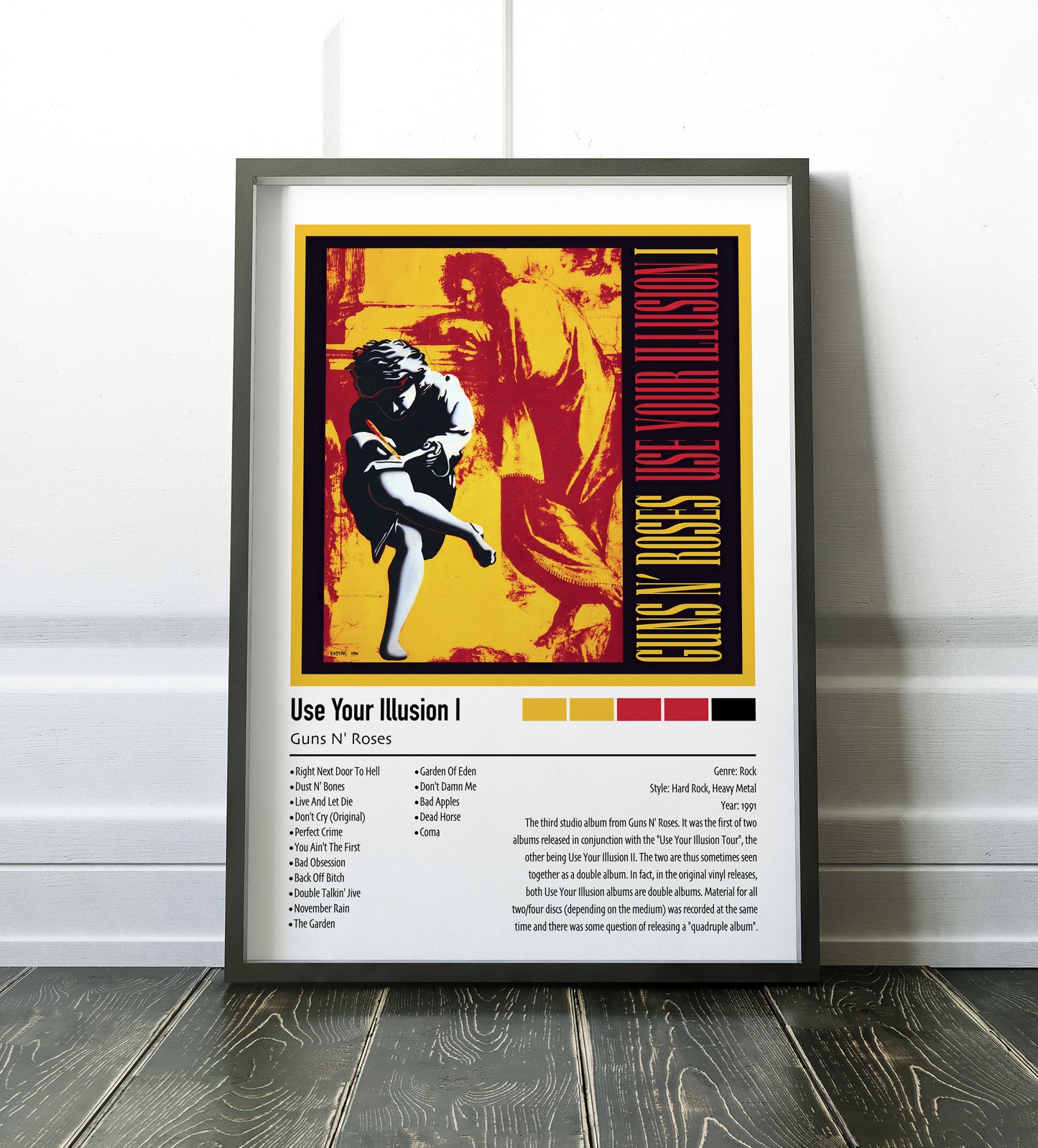Guns N' Roses | Use Your Illusion I | Custom Album Cover Poster Print