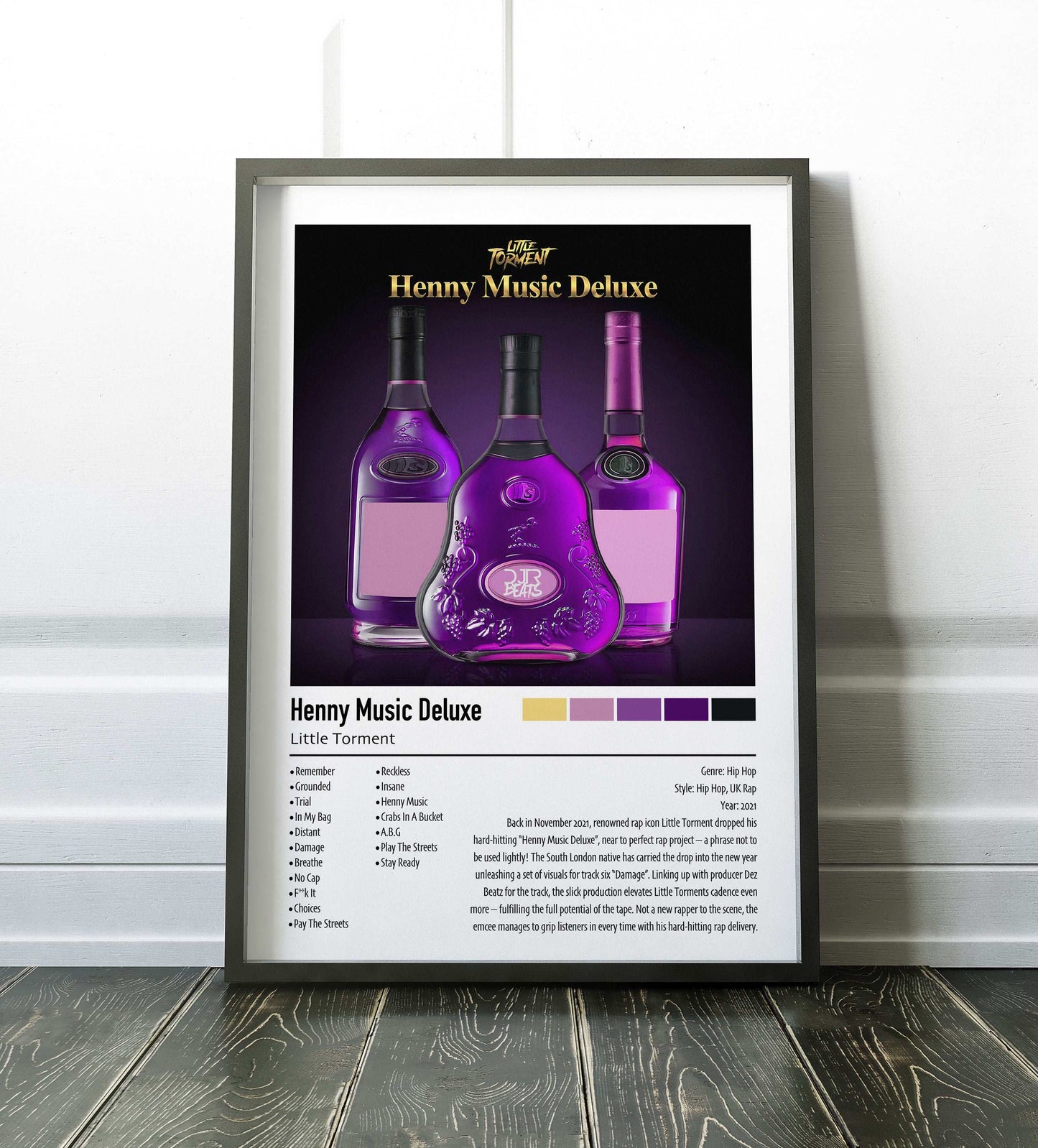 Little Torment | Henny Music Deluxe | Custom Album Cover Poster Print