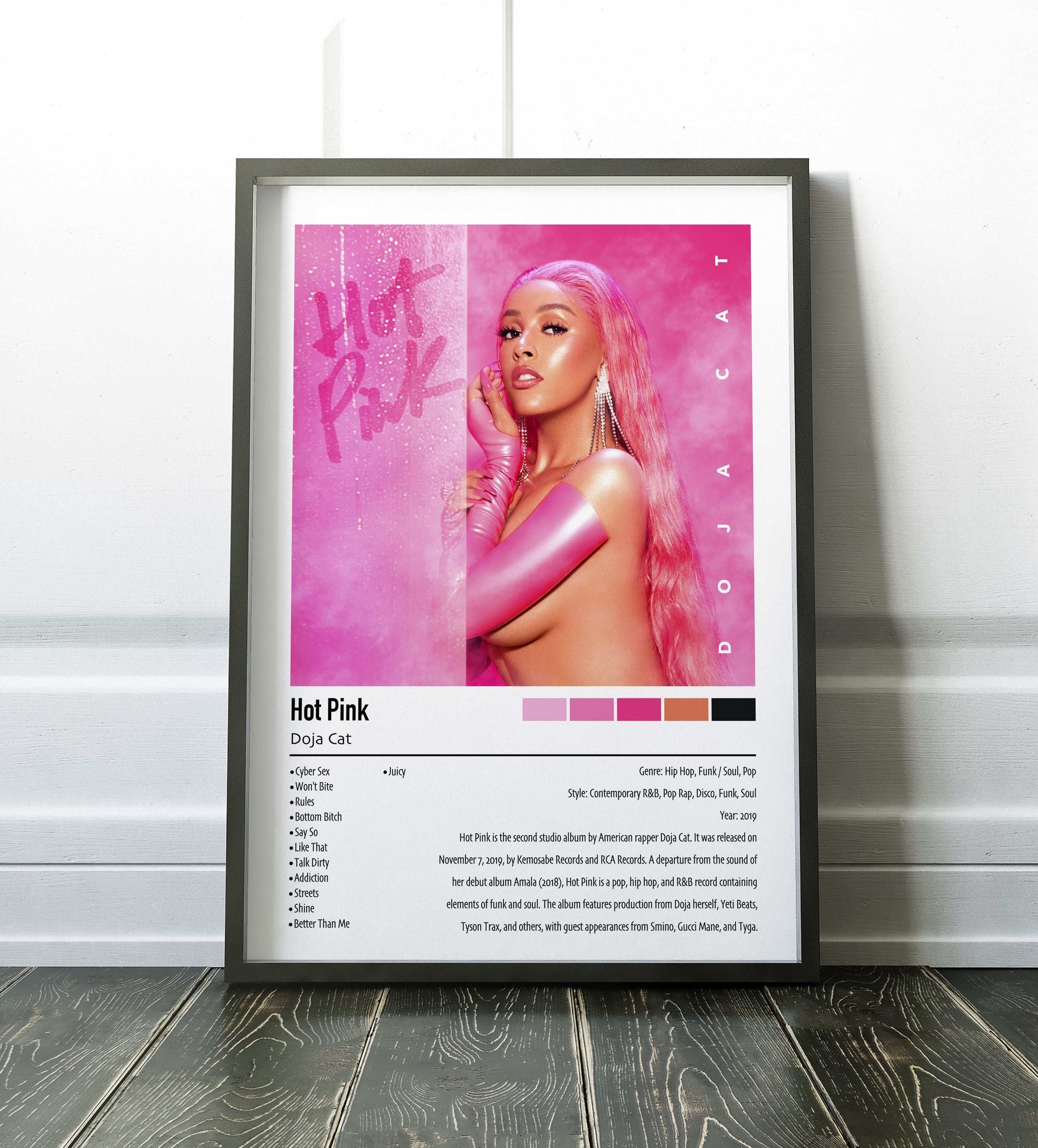 Doja Cat | Hot Pink | Custom Album Cover Poster Print