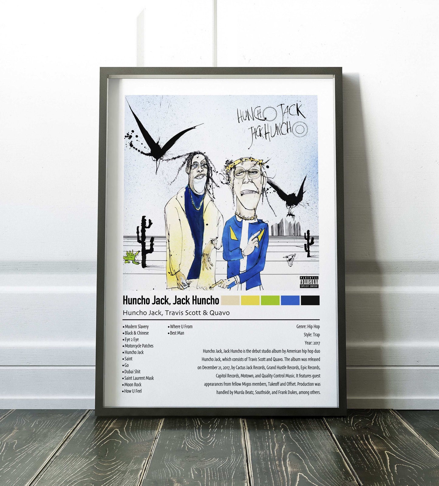 Huncho Jack, Travis Scott & Quavo | Huncho Jack, Jack Huncho | Custom Album Cover Poster Print