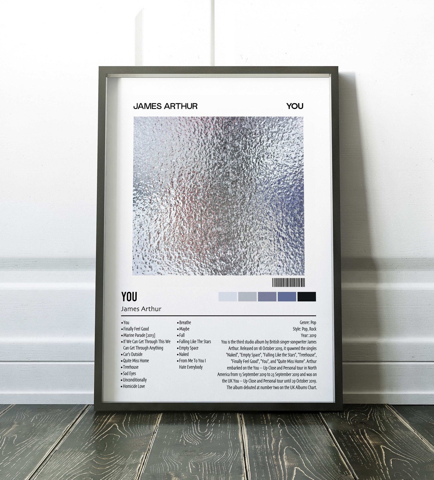 James Arthur | YOU | Custom Album Cover Poster Print