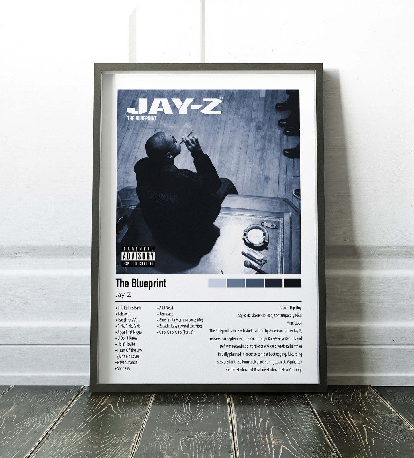 Jay-Z | The Blueprint | Custom Album Cover Poster Print