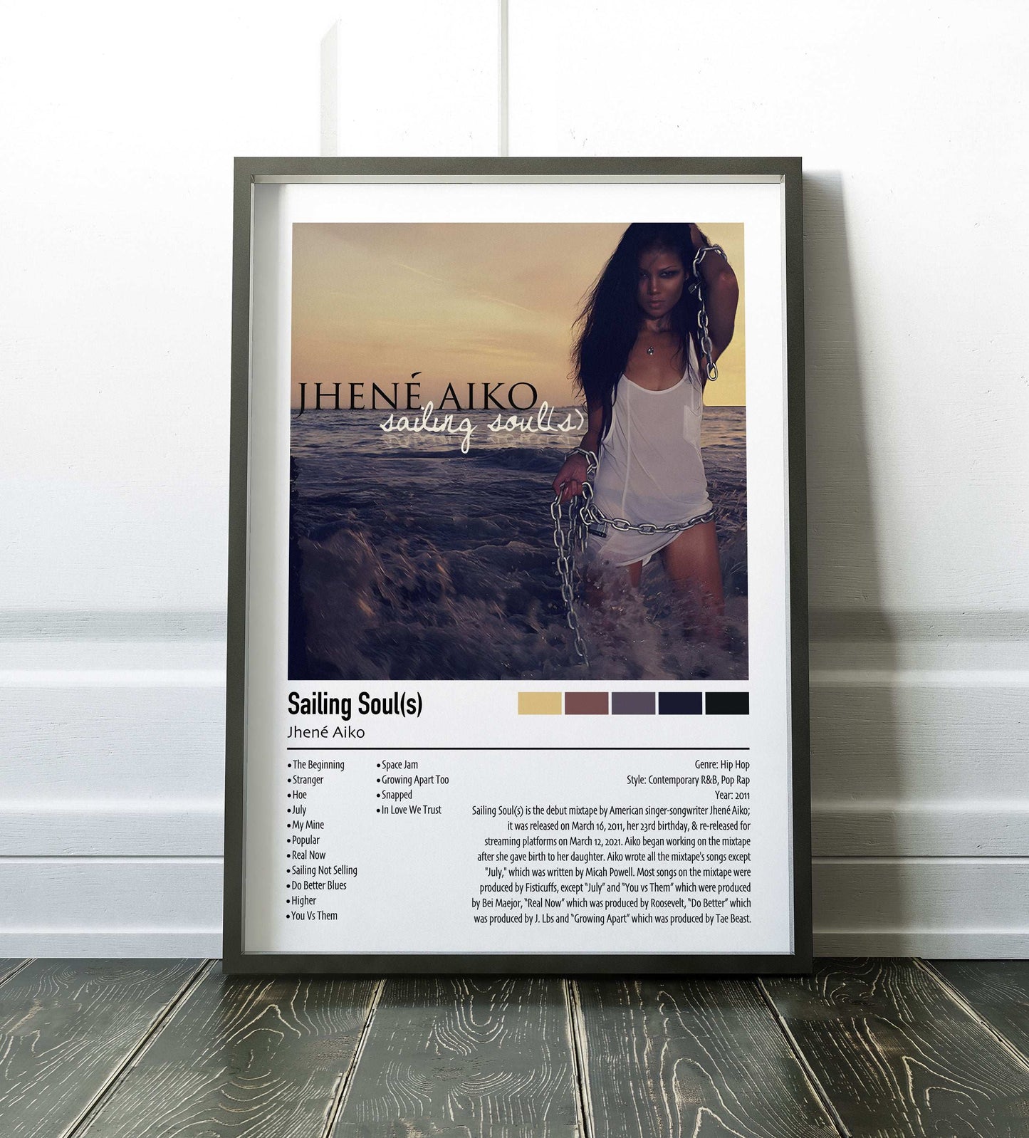 Jhené Aiko | Sailing Soul(s) | Custom Album Cover Poster Print
