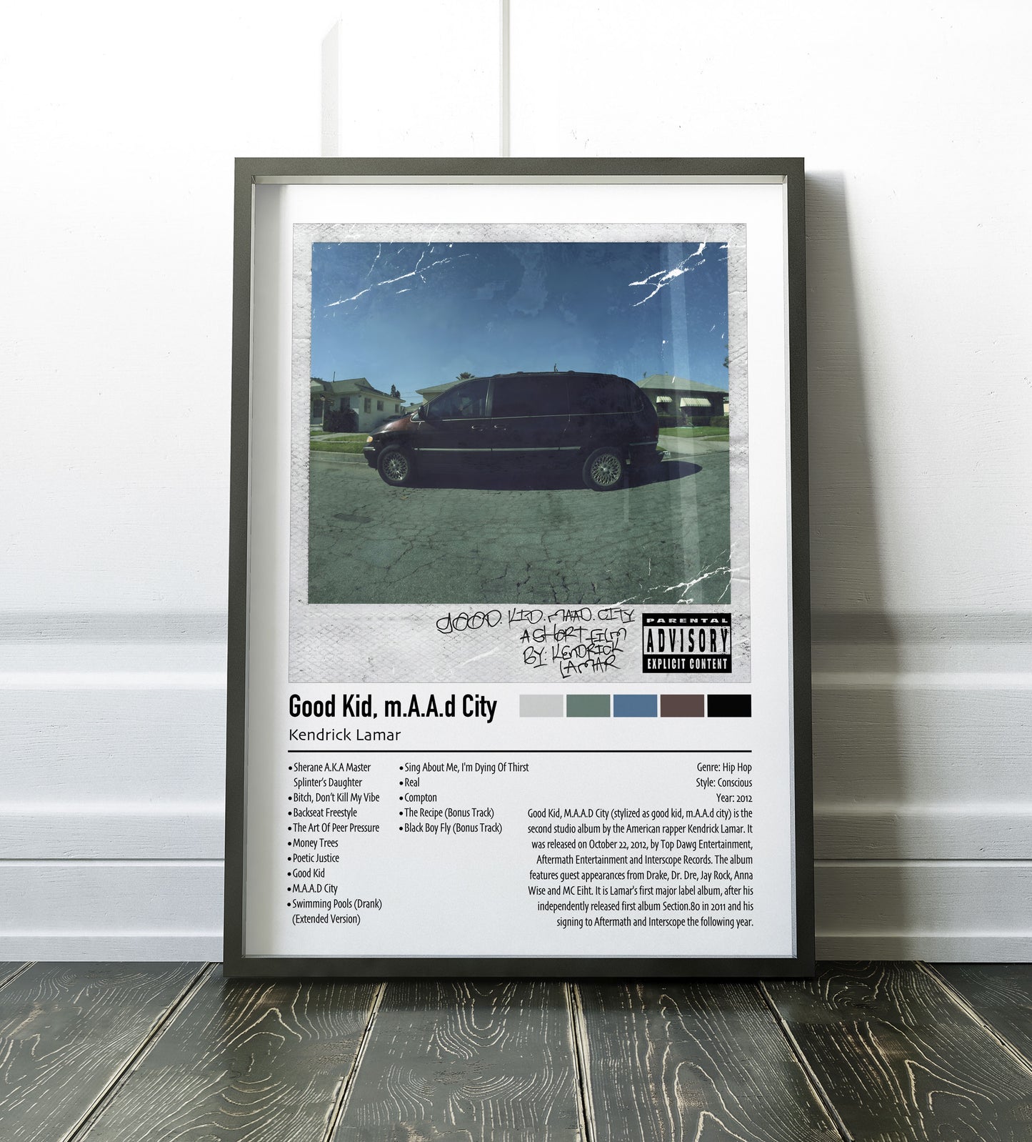 Kendrick Lamar | Good Kid, m.A.A.d City (Deluxe) | Custom Album Cover Poster Print