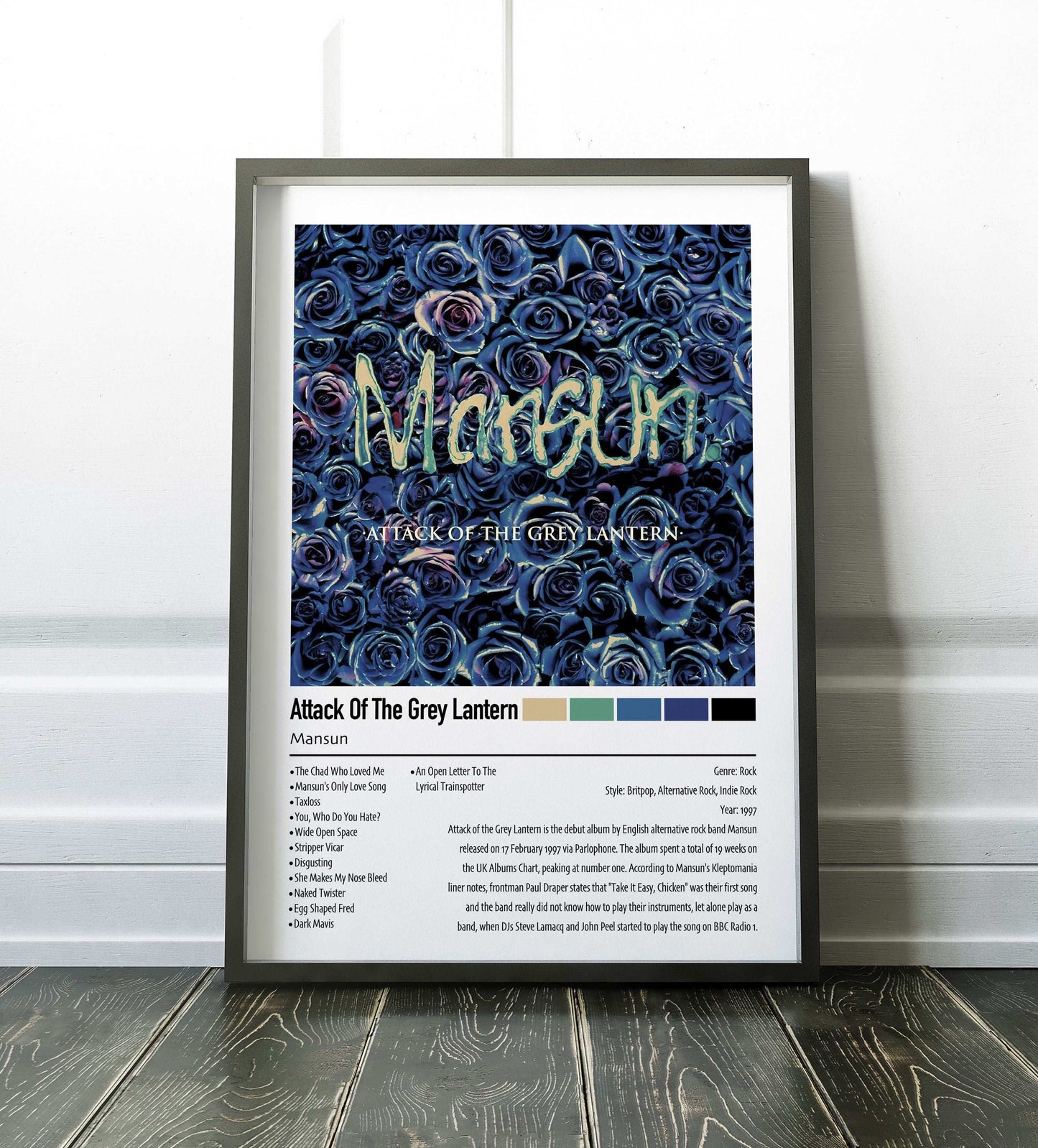 Mansun | Attack Of The Grey Lantern | Custom Album Cover Poster Print