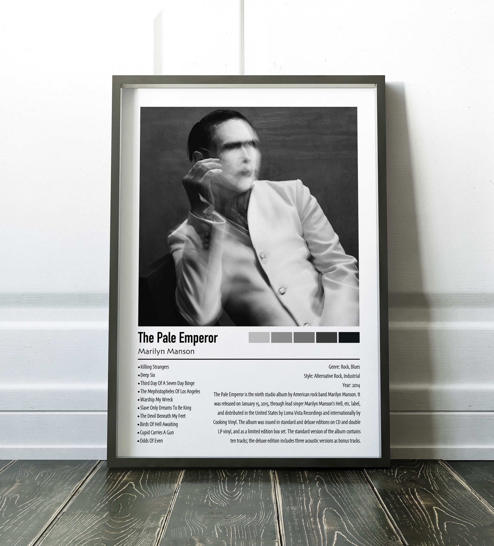 Marilyn Manson | The Pale Emperor | Custom Album Cover Poster Print