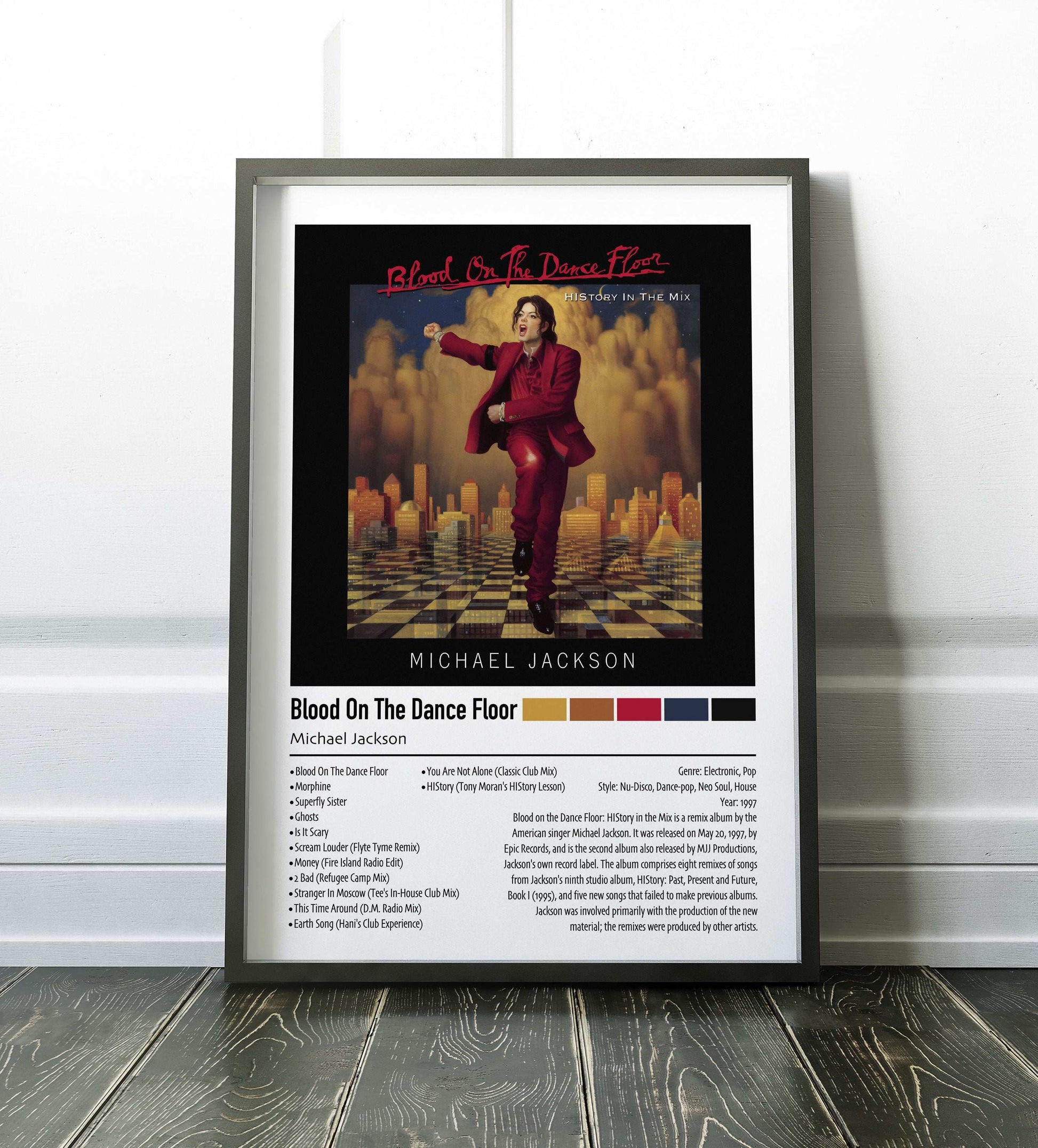 Michael Jackson | Blood on the Dance Floor (HIStory in the Mix) | Custom Album Cover Poster Print