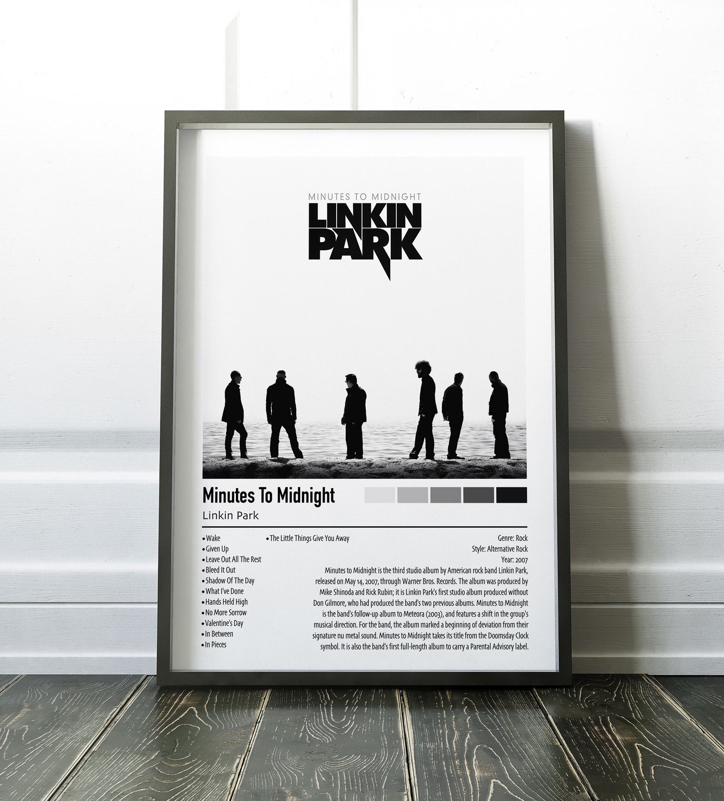 Linkin Park | Minutes To Midnight | Custom Album Cover Poster Print