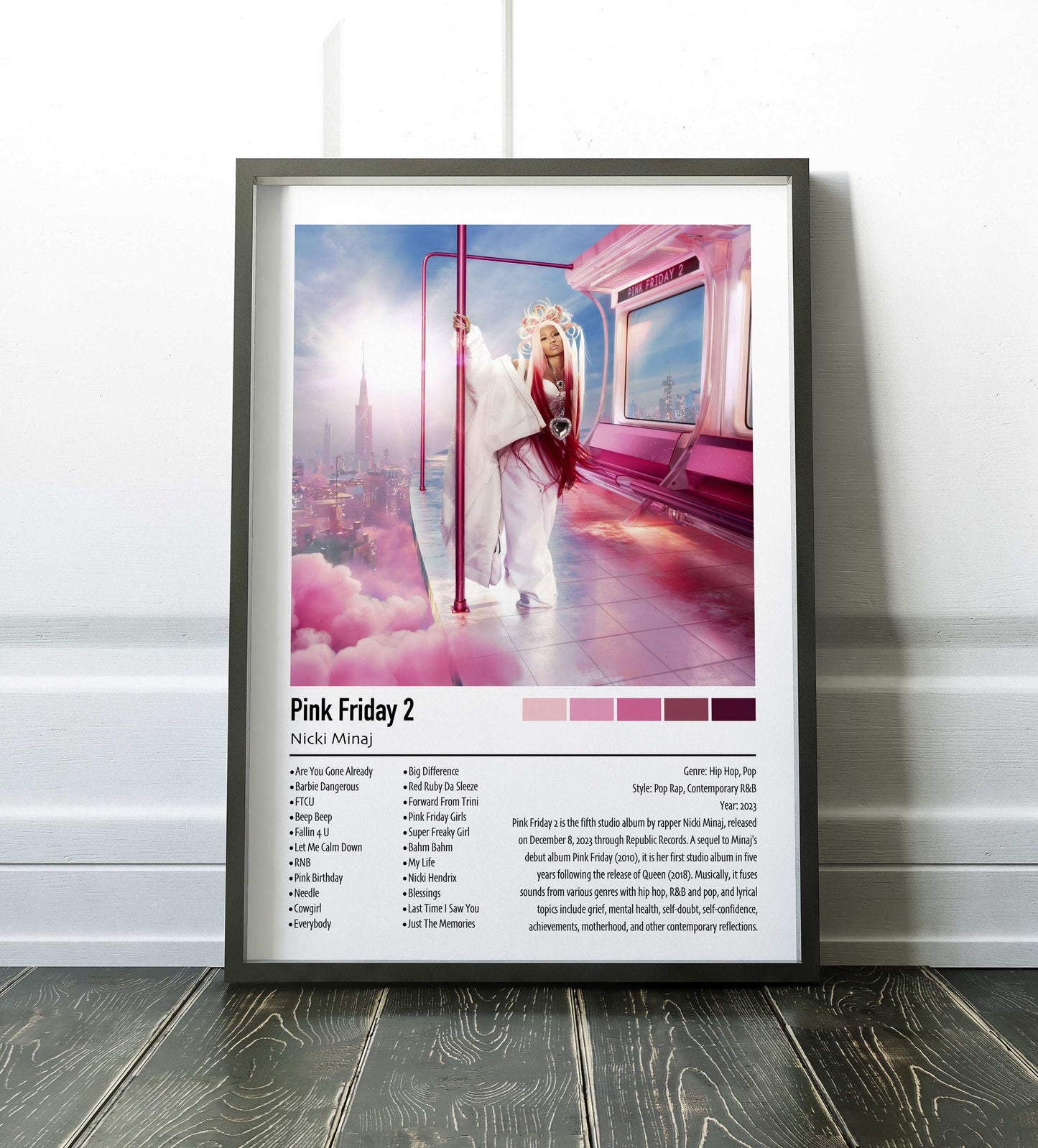 Nicki Minaj | Pink Friday 2 | Custom Album Cover Poster Print