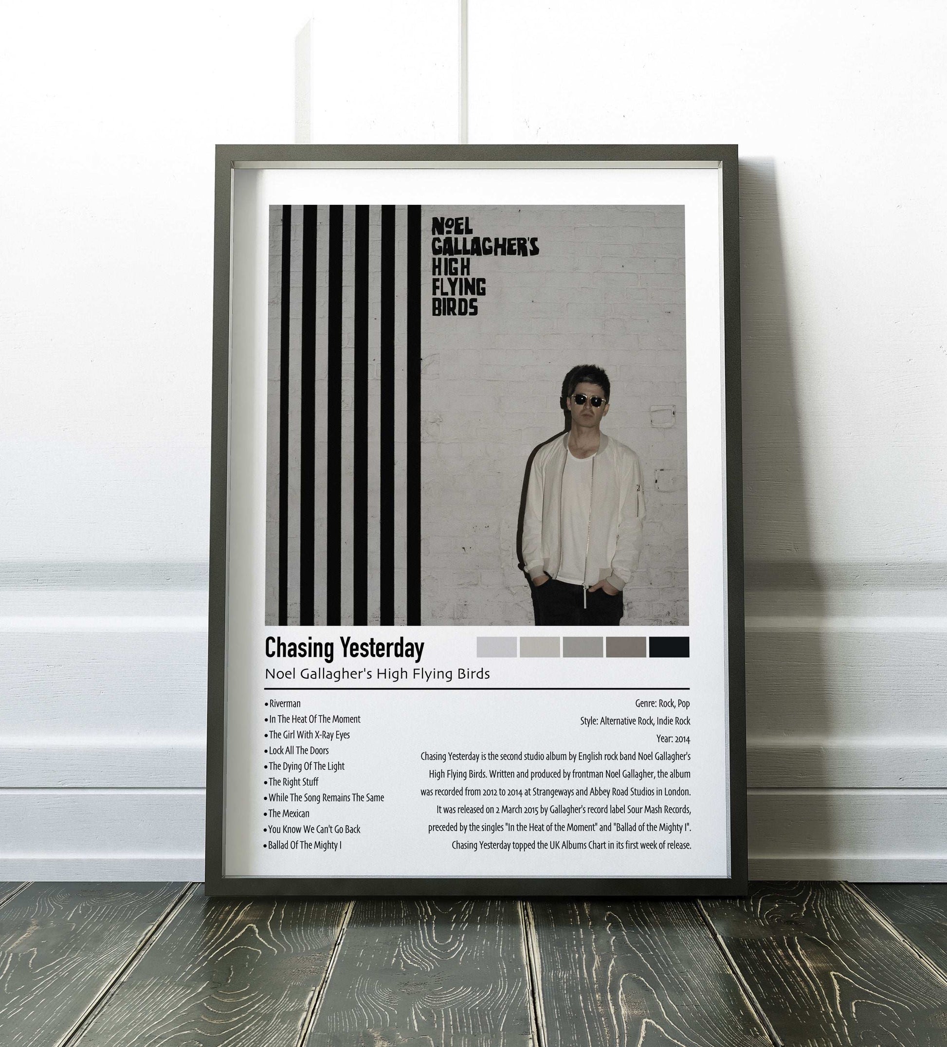 Noel Gallagher's High Flying Birds | Chasing Yesterday | Custom Album Cover Poster Print
