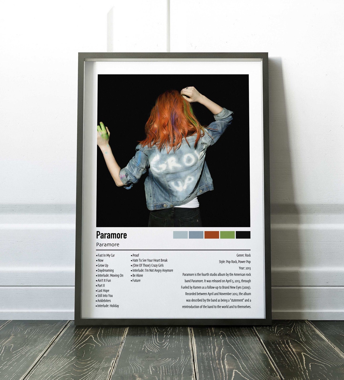 Paramore | Paramore | Custom Album Cover Poster Print