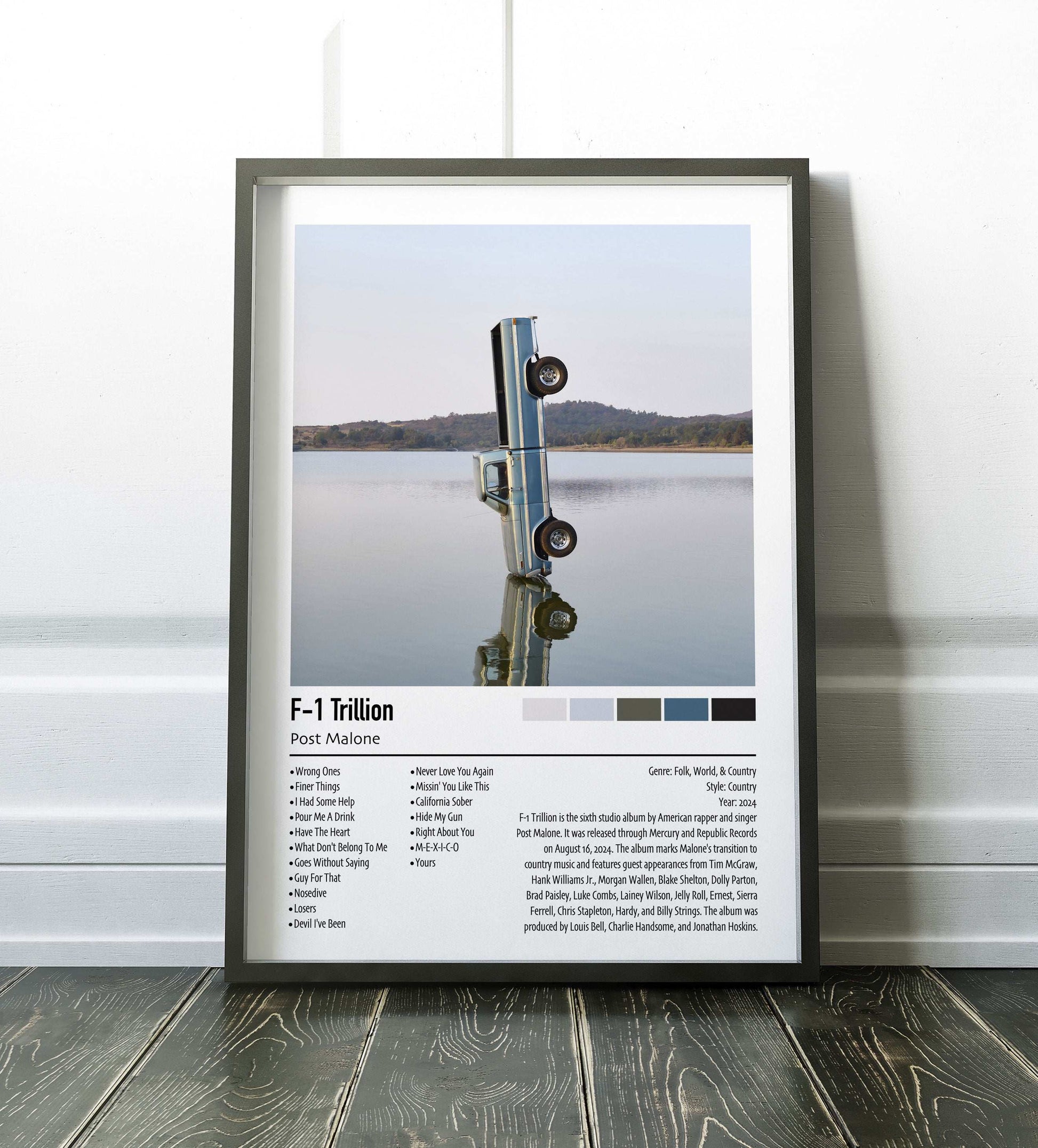 Post Malone | F-1 Trillion | Custom Album Cover Poster Print