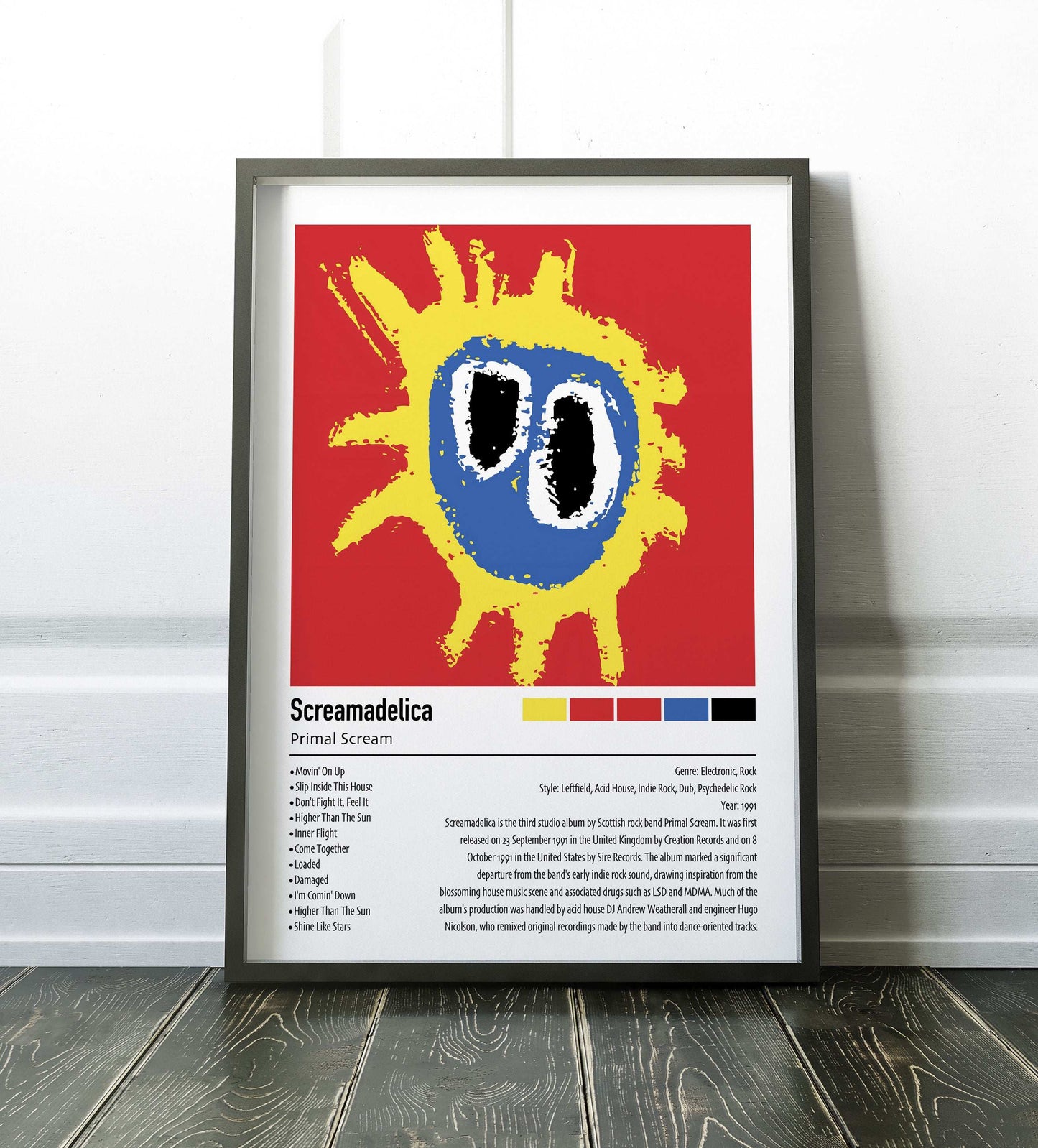 Primal Scream | Screamadelica | Custom Album Cover Poster Print