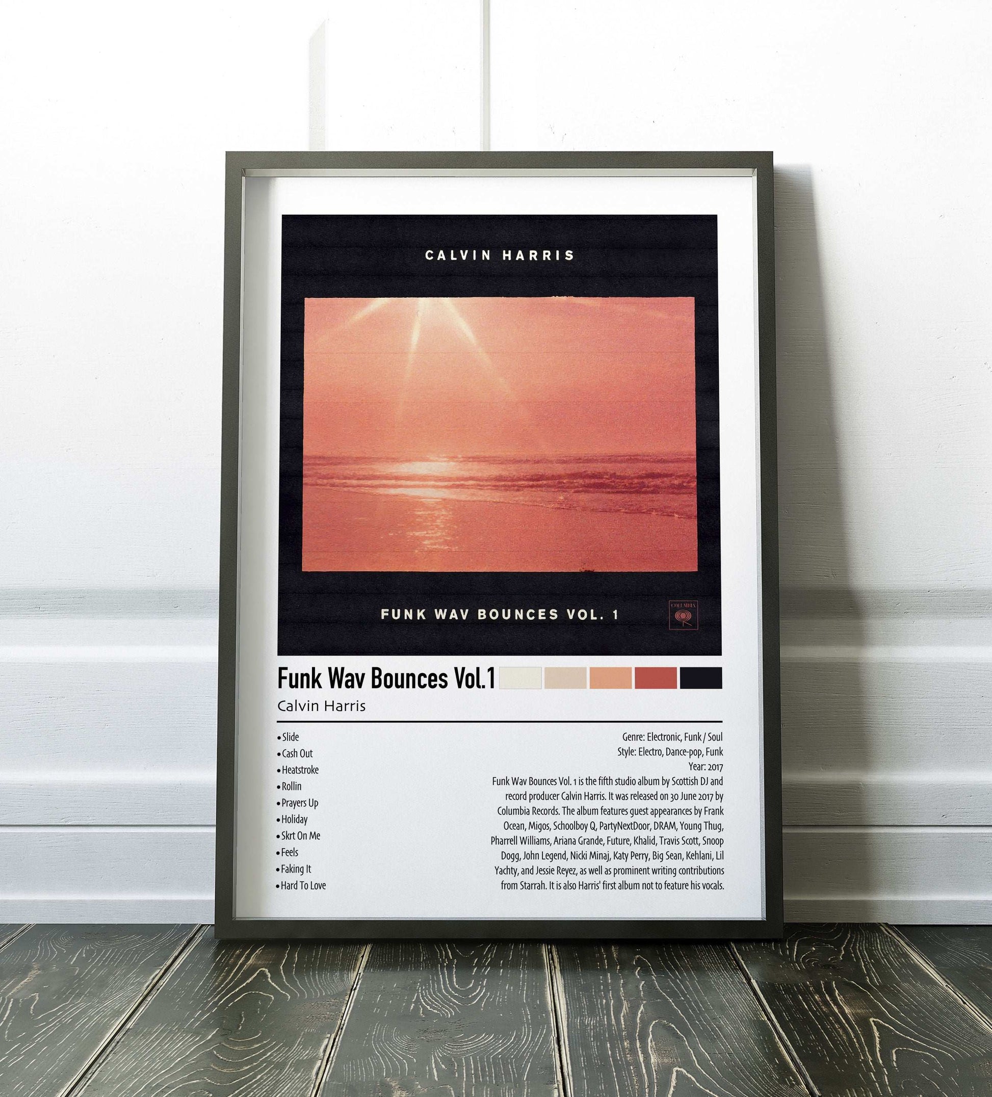 Calvin Harris | Funk Wav Bounces Vol.1 | Custom Album Cover Poster Print
