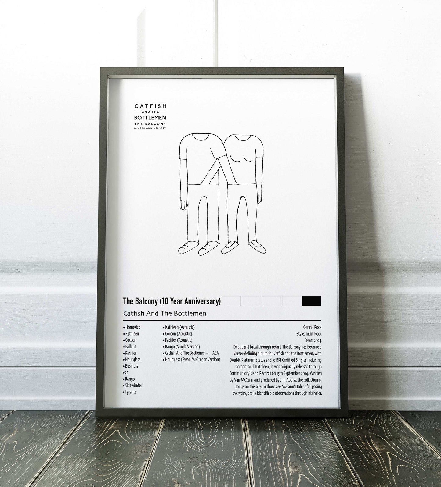 Catfish And The Bottlemen | The Balcony (10 Year Anniversary) | Custom Album Cover Poster Print