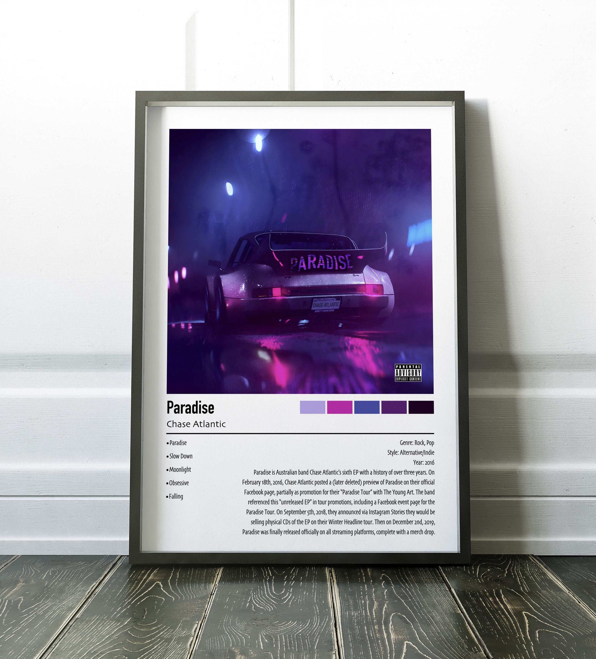 Chase Atlantic | Paradise | Custom Album Cover Poster Print