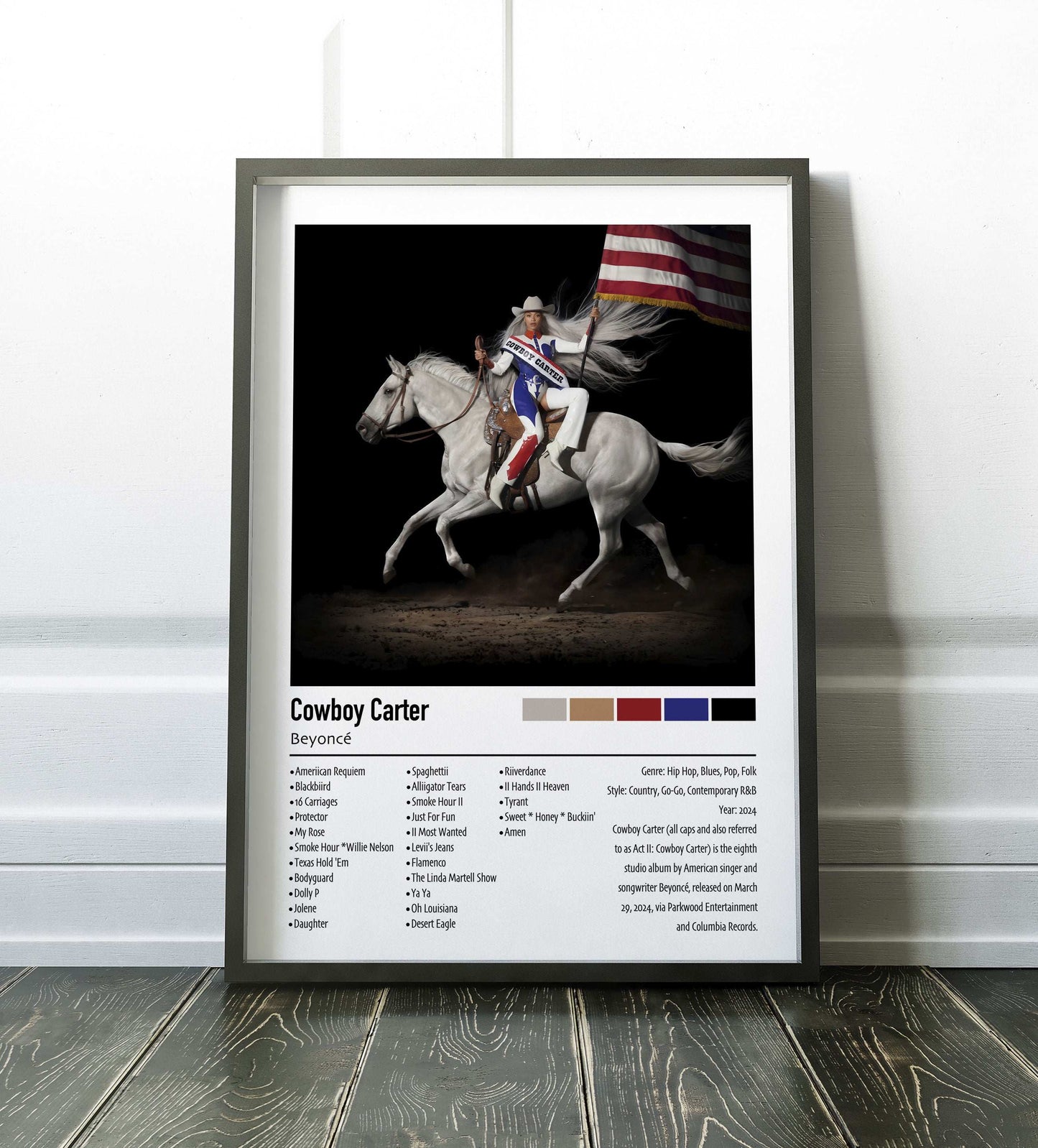 Beyoncé | Cowboy Carter | Custom Album Cover Poster Print