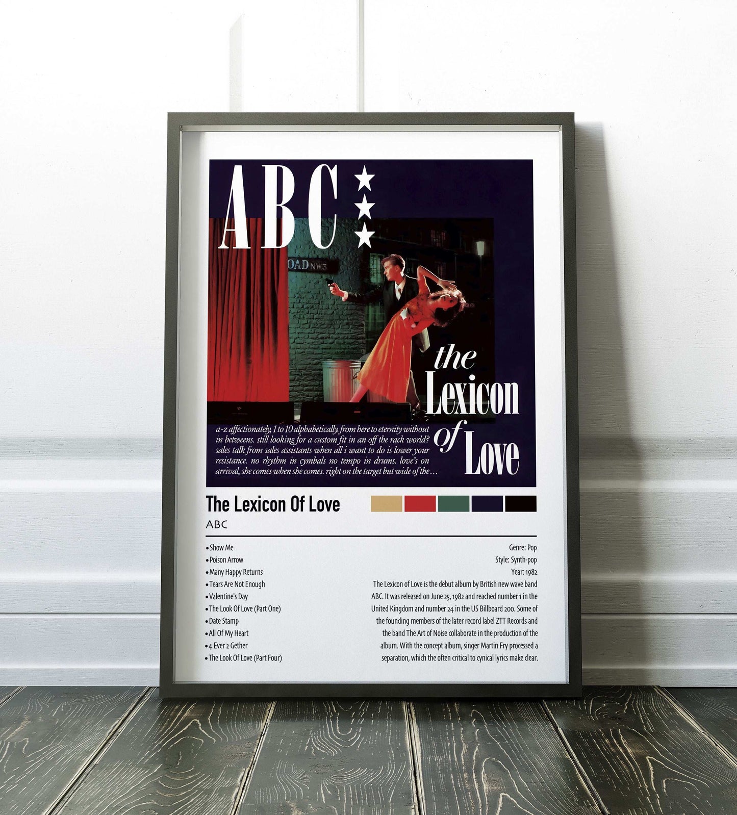 ABC | The Lexicon Of Love | Custom Album Cover Poster Print
