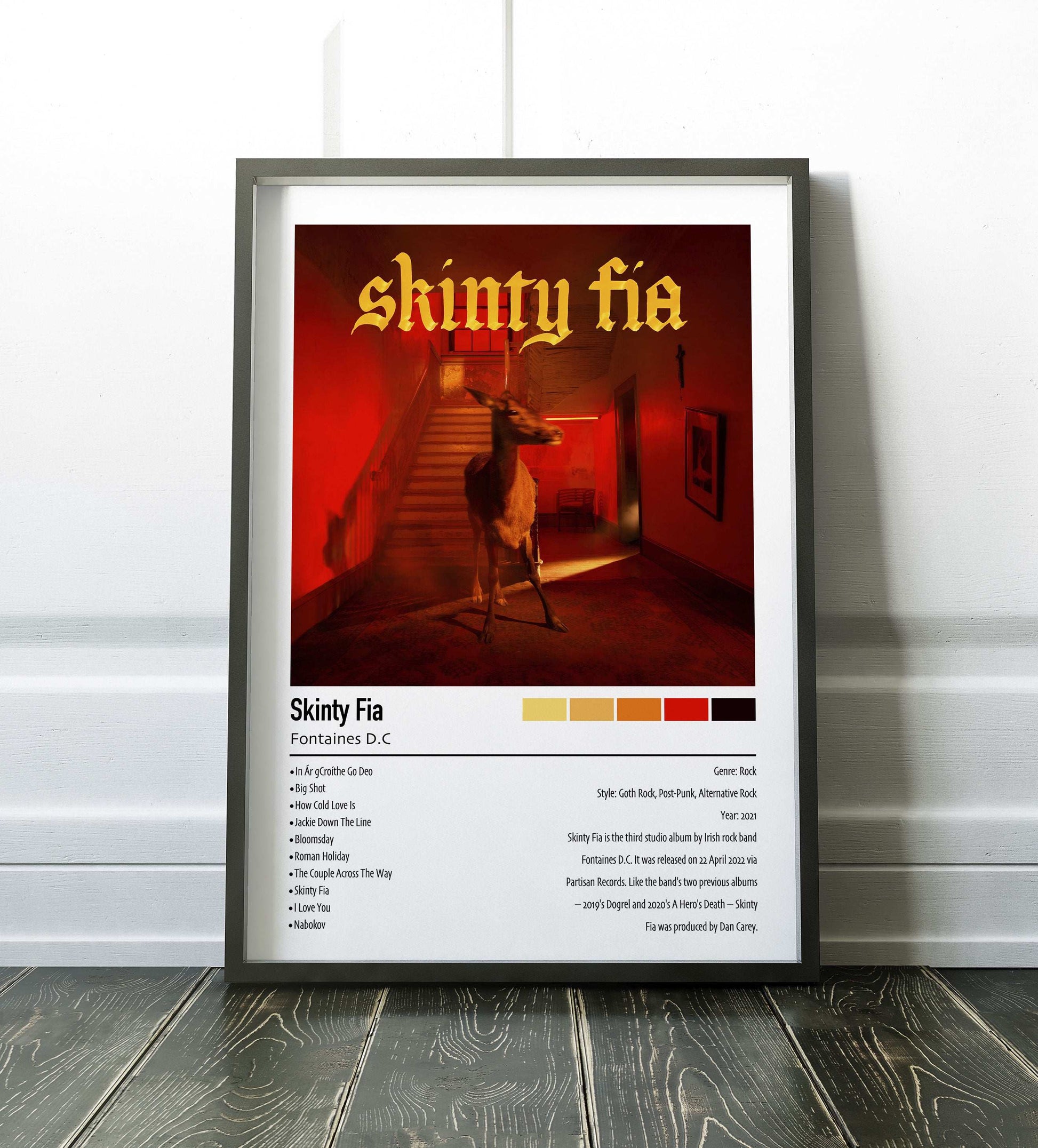 Fontaines D.C. | Skinty Fia | Custom Album Cover Poster Print
