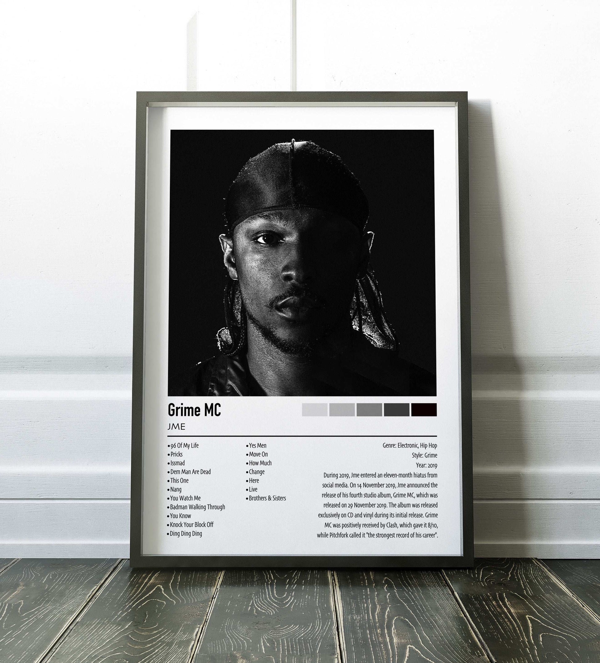 JME | Grime MC | Custom Album Cover Poster Print