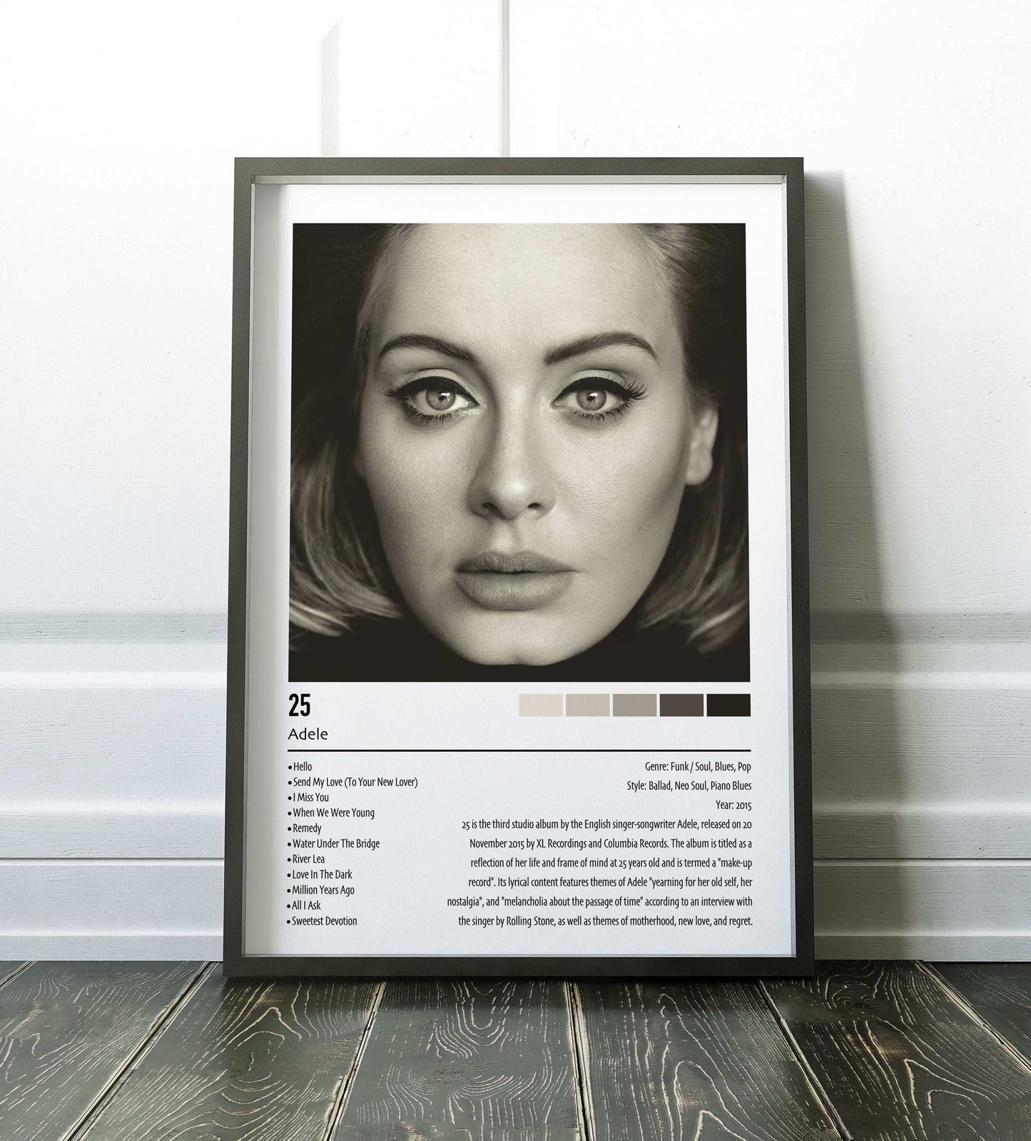 Adele | 25 | Custom Album Cover Poster Print