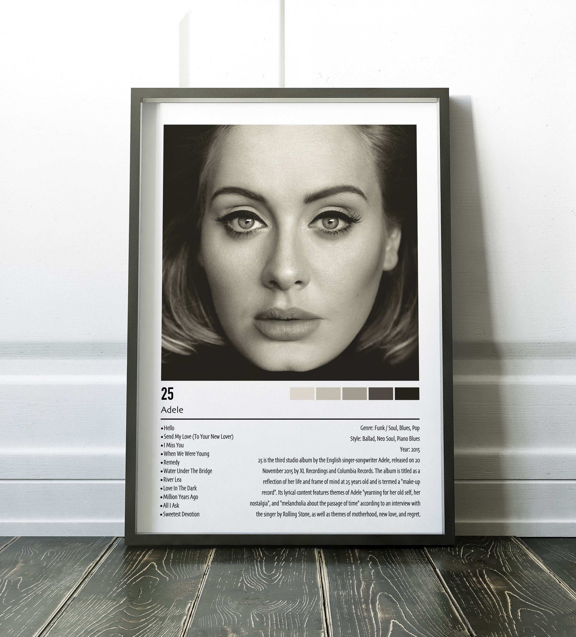Adele | 25 | Custom Album Cover Poster Print