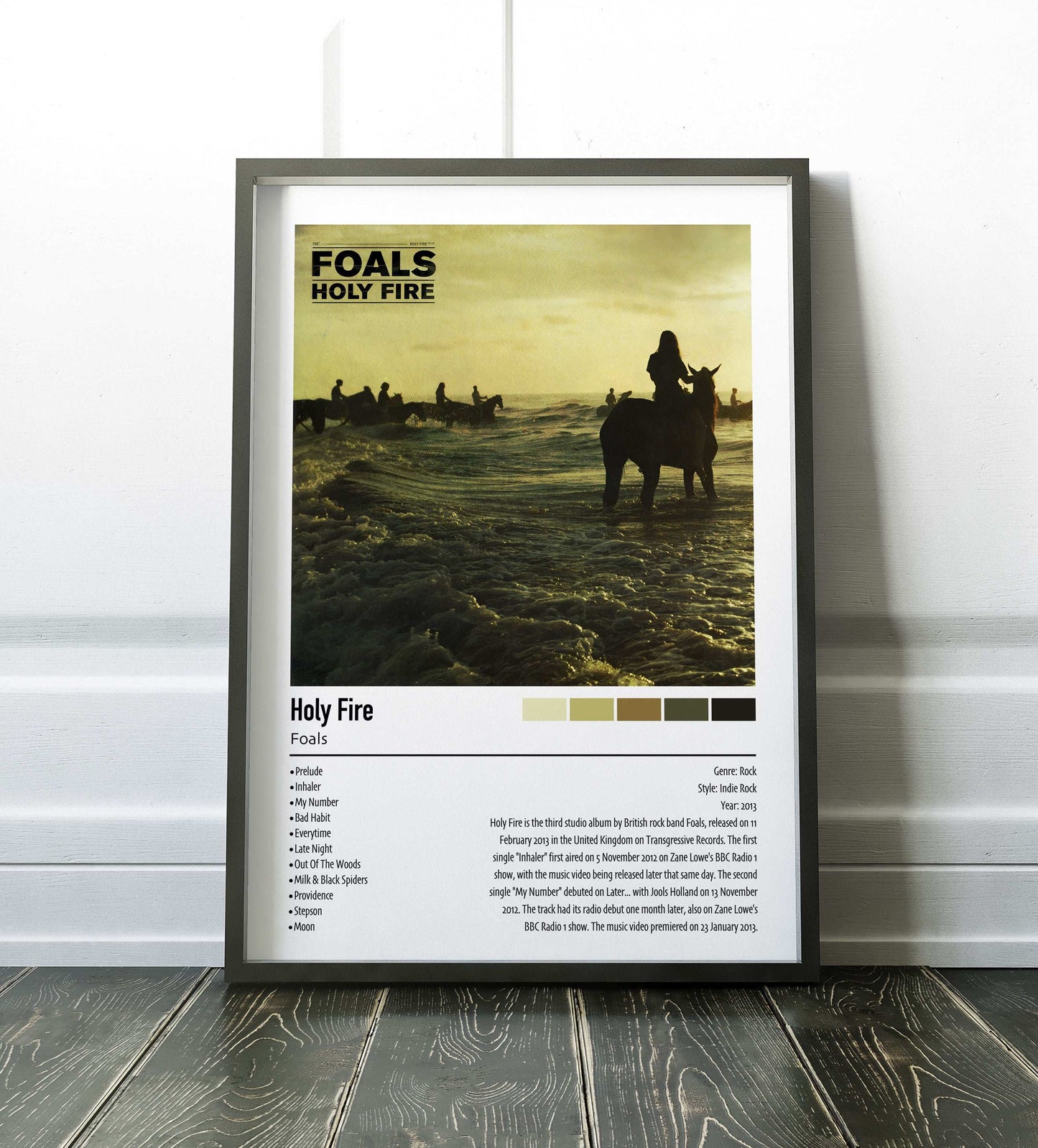 Foals | Holy Fire | Custom Album Cover Poster Print