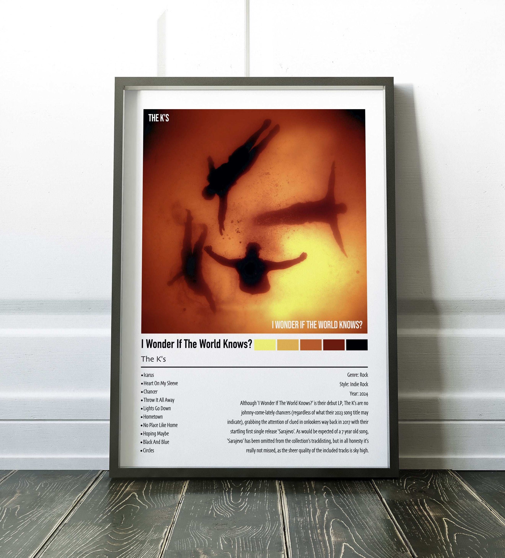 The K's | I Wonder If The World Knows? | Custom Album Cover Poster Print