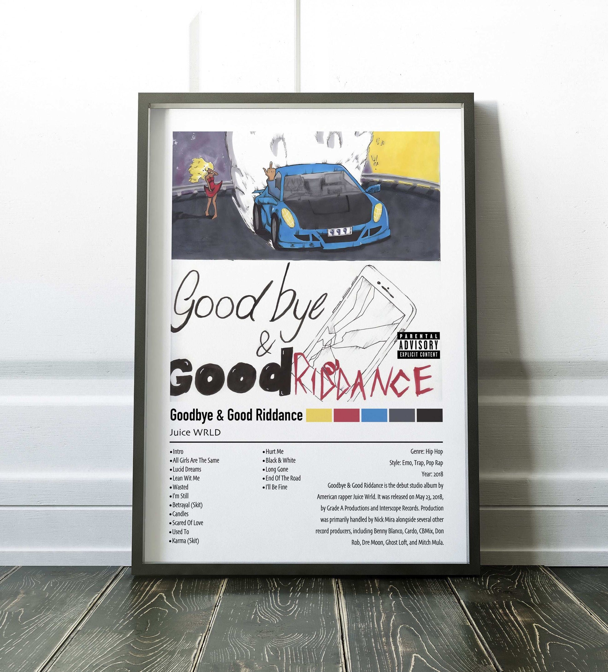 Juice WRLD | Goodbye & Good Riddance | Custom Album Cover Poster Print
