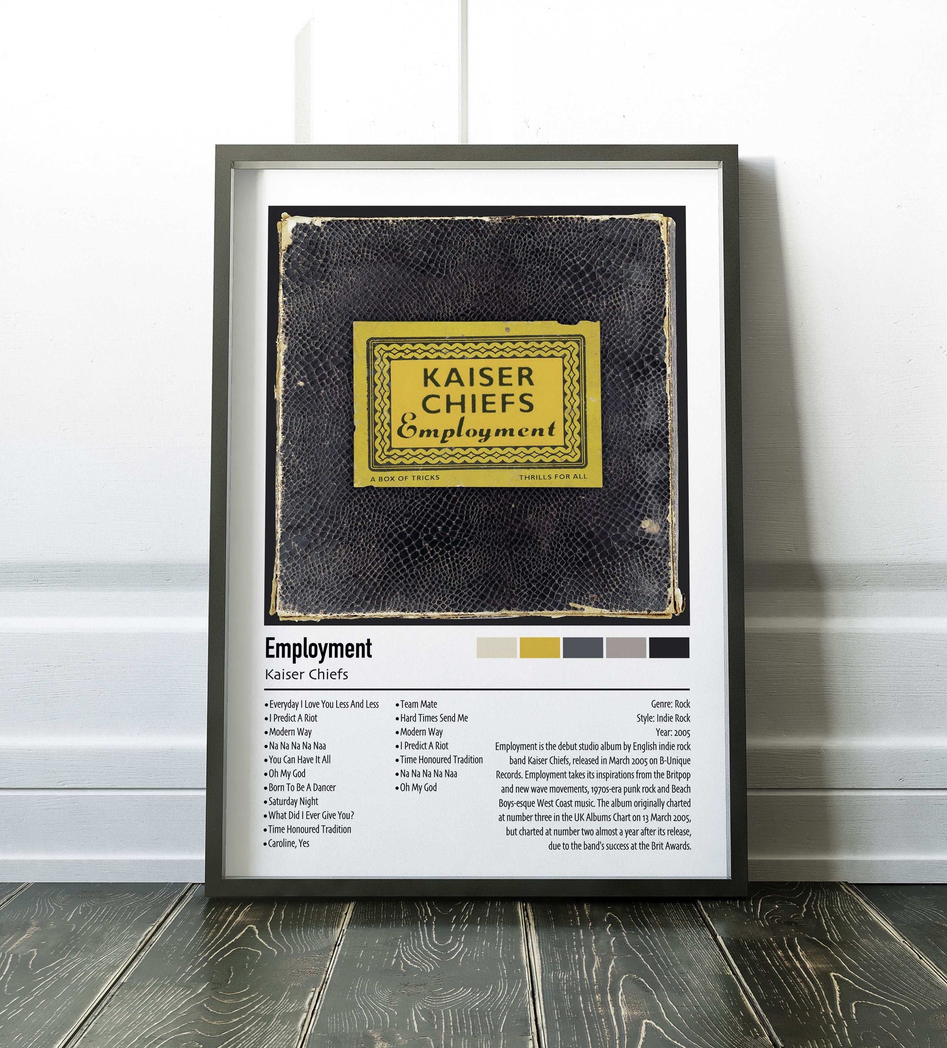 Kaiser Chiefs | Employment | Custom Album Cover Poster Print