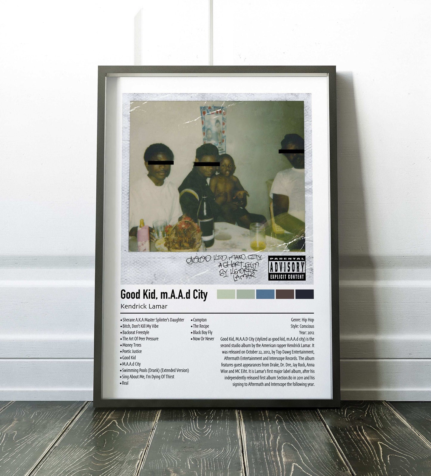 Kendrick Lamar | Good Kid, m.A.A.d City | Custom Album Cover Poster Print