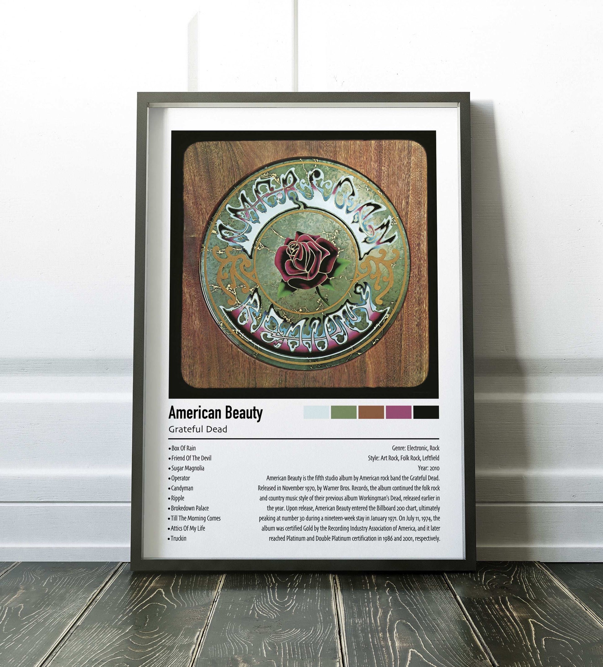 Grateful Dead | American Beauty | Custom Album Cover Poster Print