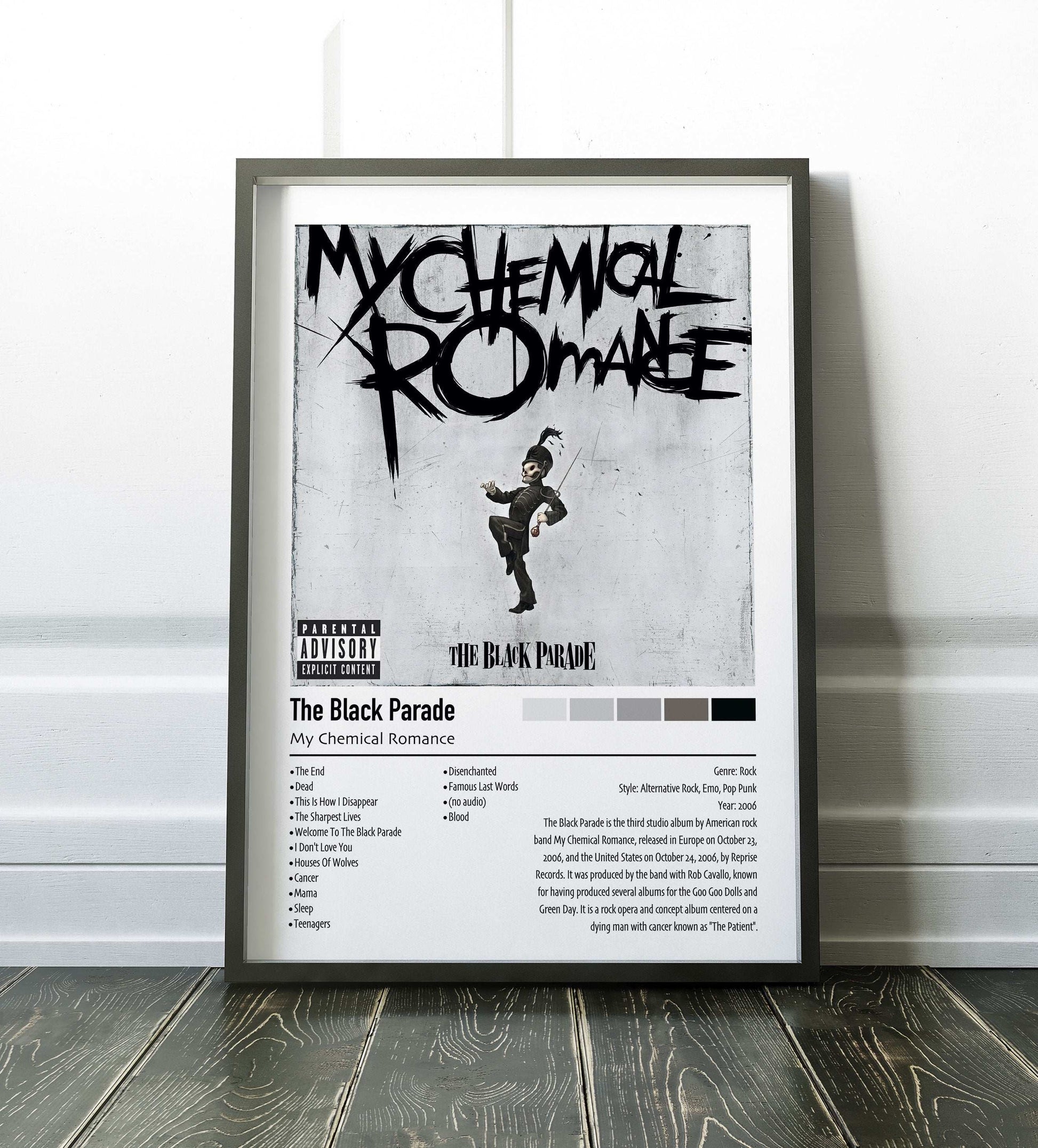 My Chemical Romance | The Black Parade | Custom Album Cover Poster Print