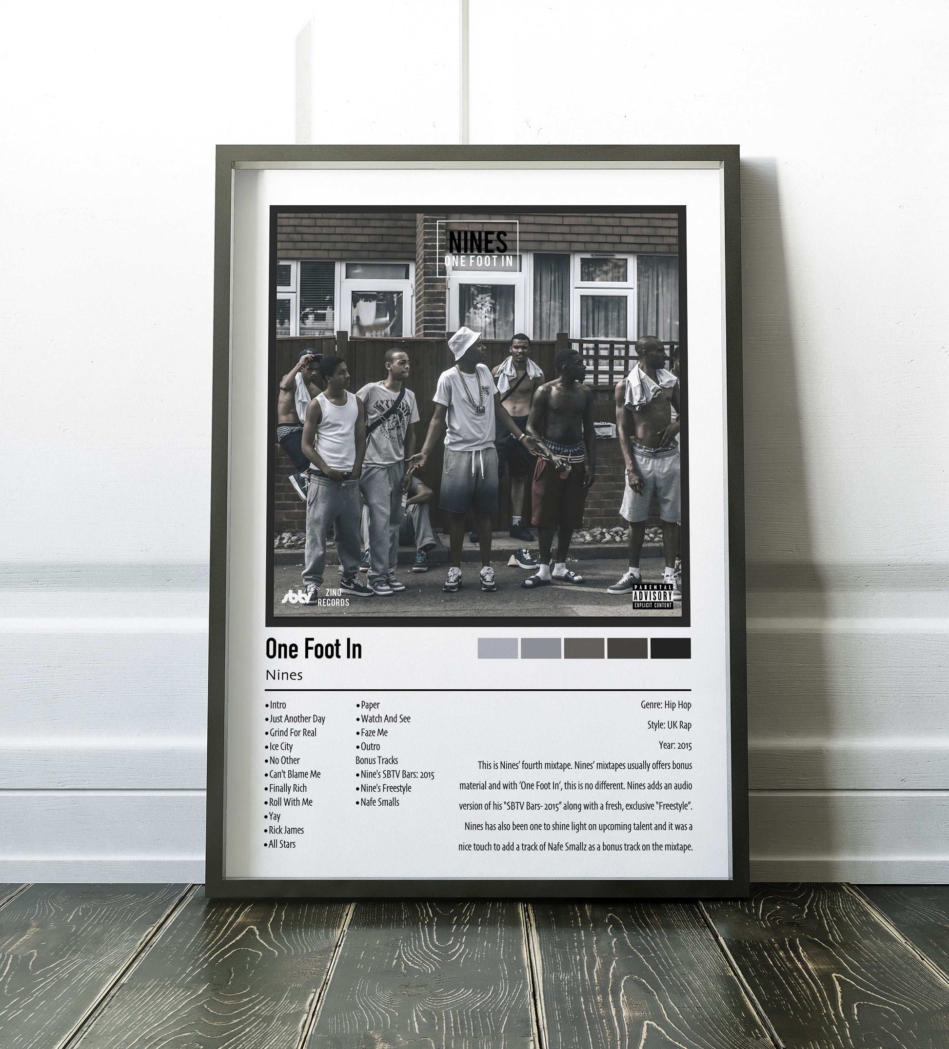 Nines | One Foot In | Custom Album Cover Poster Print