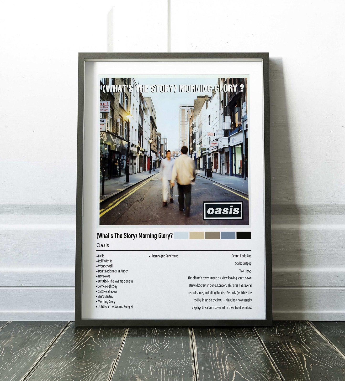 Oasis | (What's The Story) Morning Glory | Custom Album Cover Poster Print